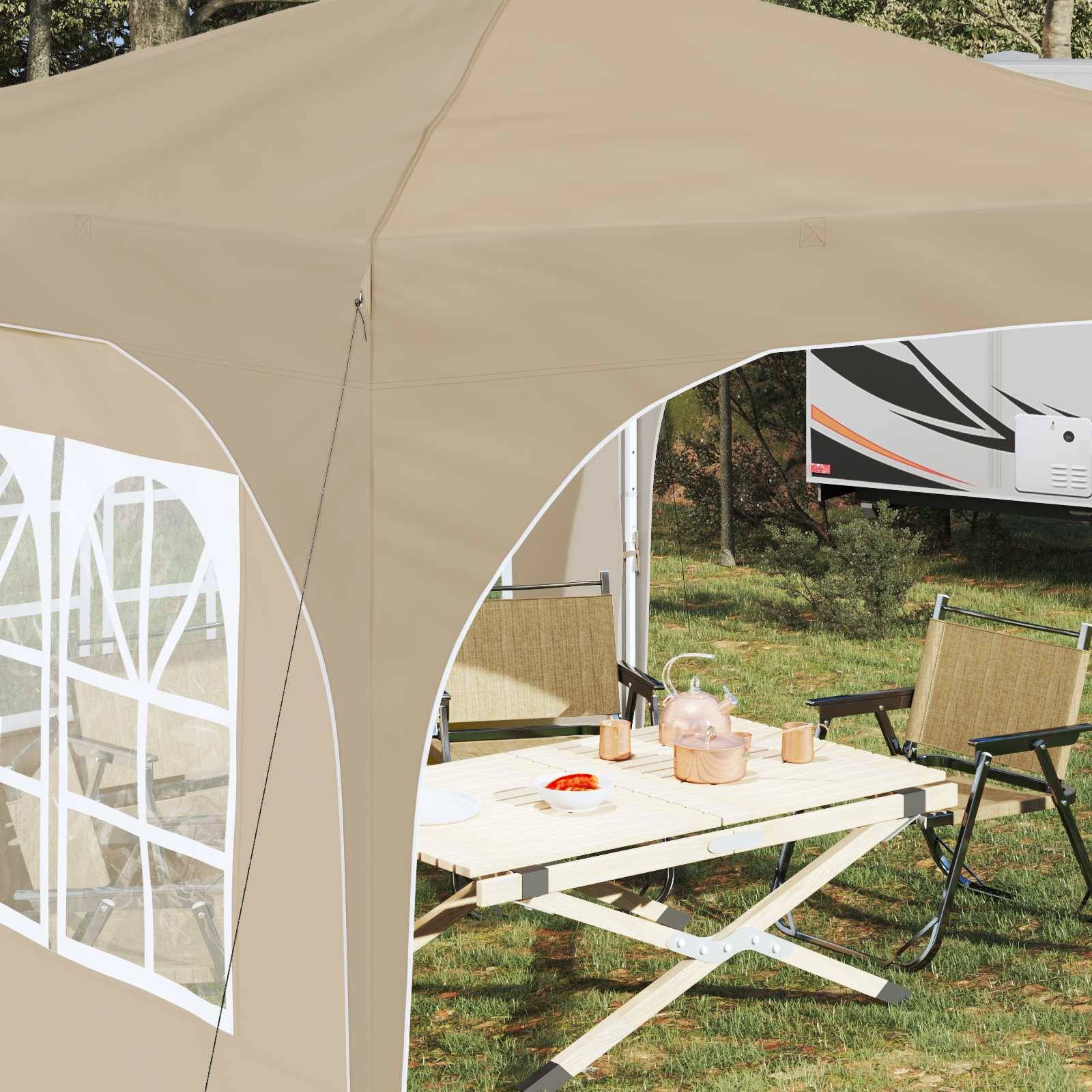 vidaXL Pop-up Partyzelt 290 x 290 x 245 cm Creme