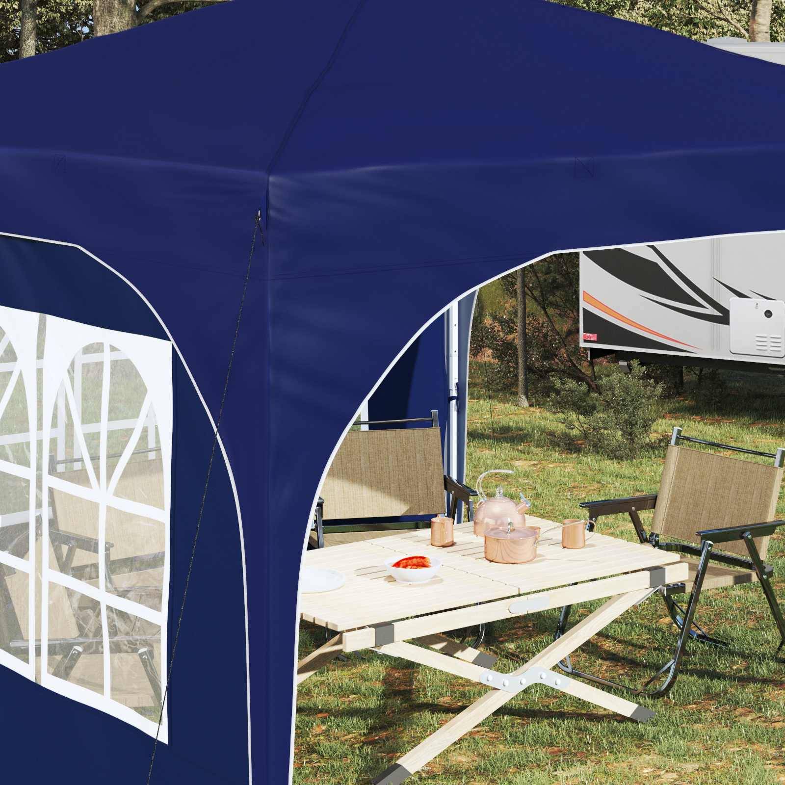vidaXL Pop-up Partyzelt 290 x 290 x 245 cm Blau