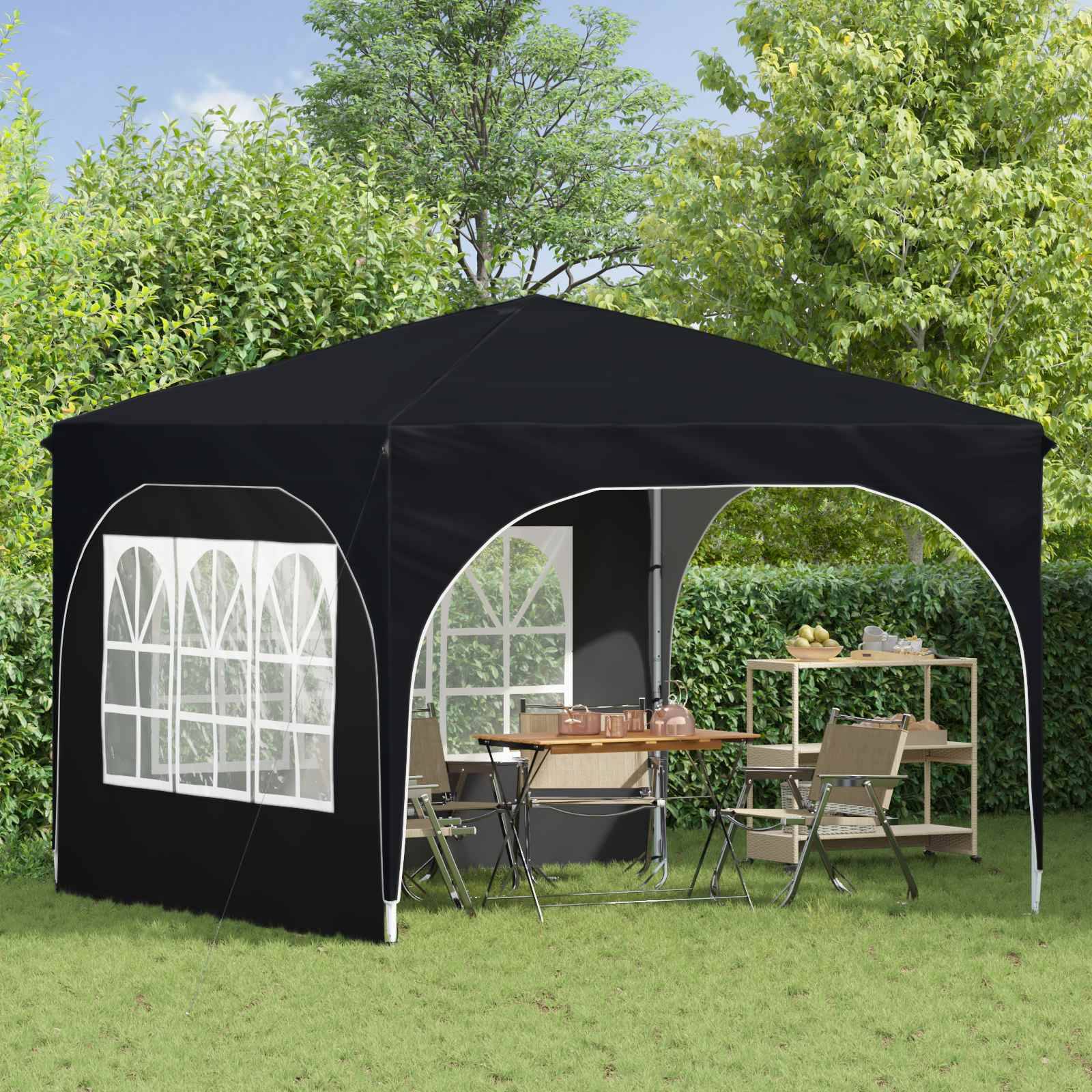 vidaXL Pop-up Partyzelt 290 x 290 x 245 cm Antrazit