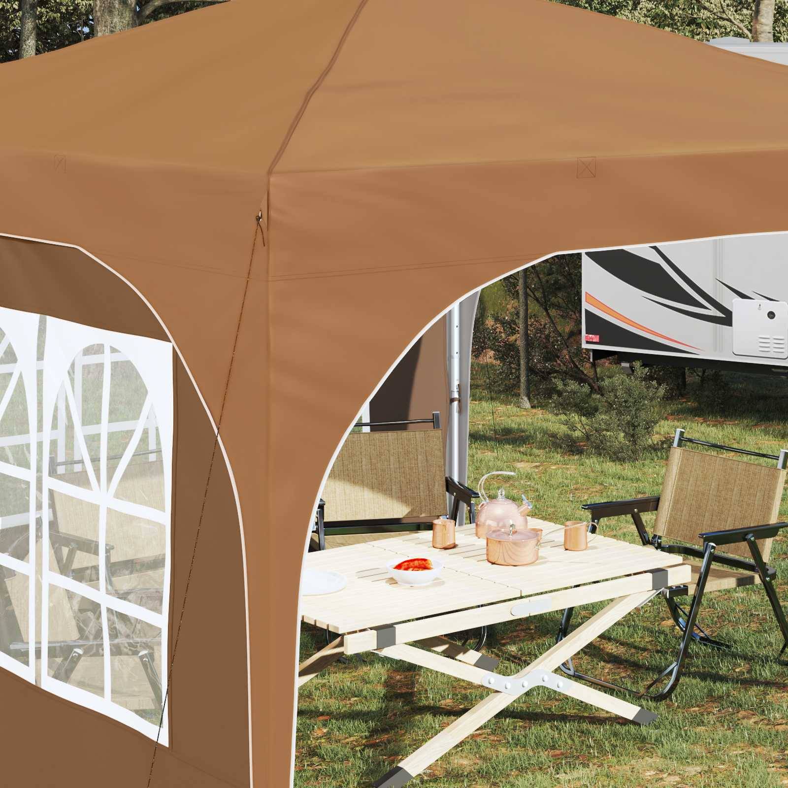 vidaXL Pop-up Partyzelt 290 x 290 x 245 cm Beige