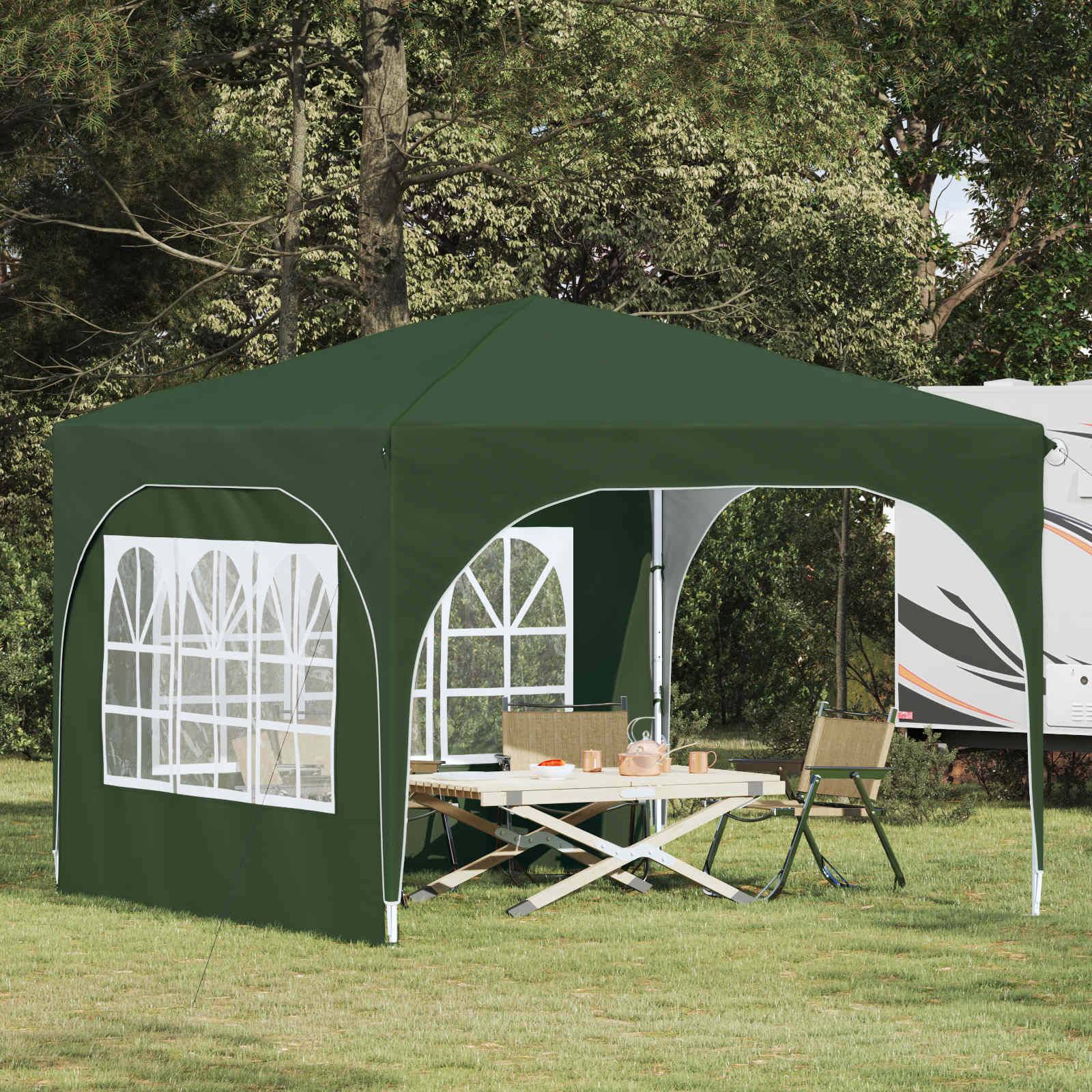 vidaXL Pop-up Partyzelt 290 x 290 x 245 cm Grün
