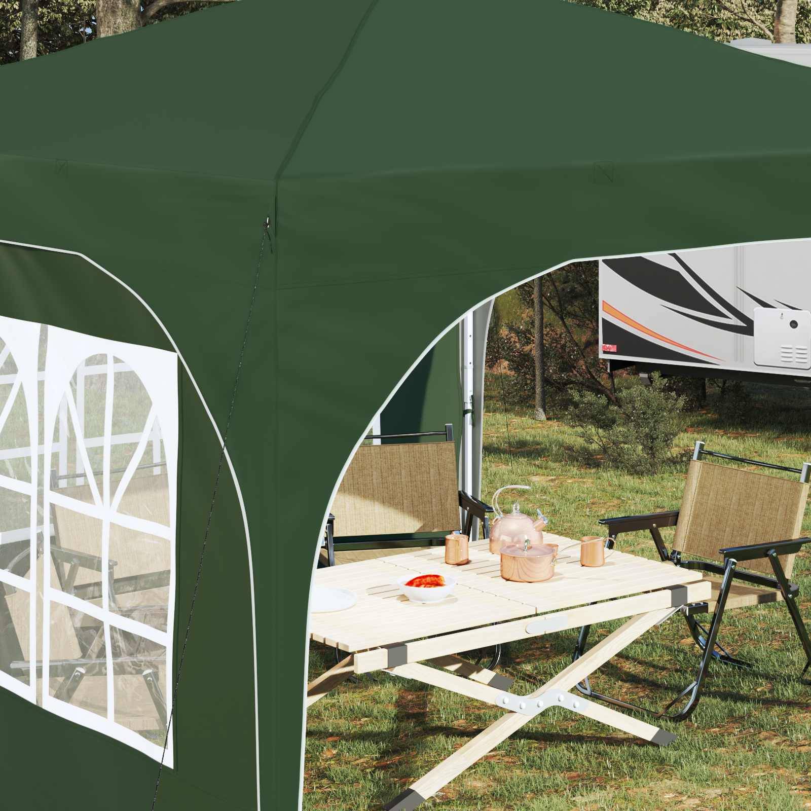 vidaXL Pop-up Partyzelt 290 x 290 x 245 cm Grün