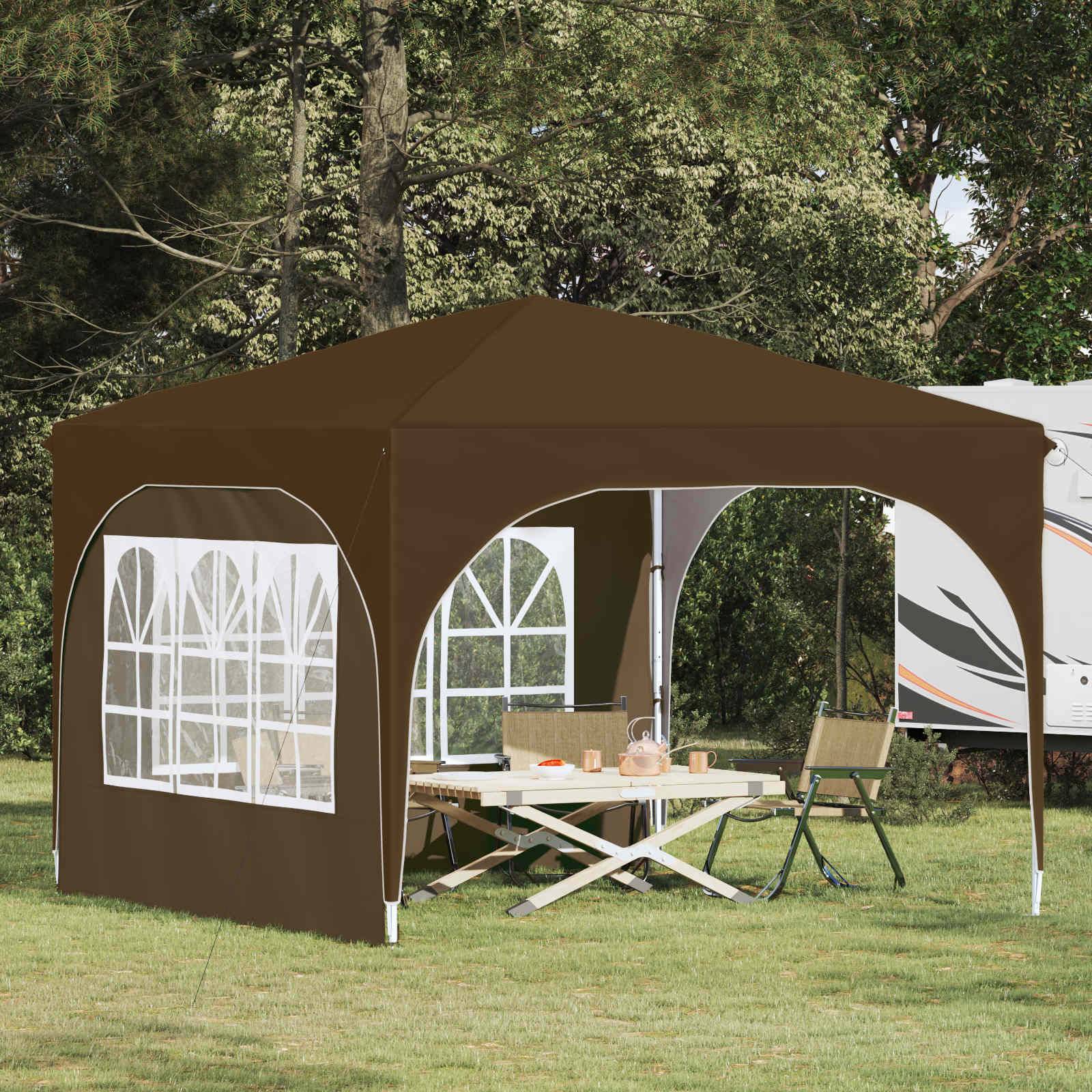 vidaXL Pop-up Partyzelt 290 x 290 x 245 cm Taupe