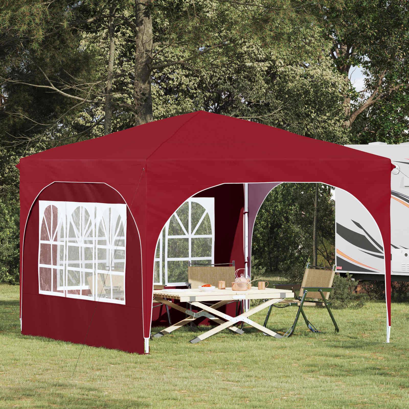 vidaXL Pop-up Partyzelt 290 x 290 x 245 cm Bordeauxrot