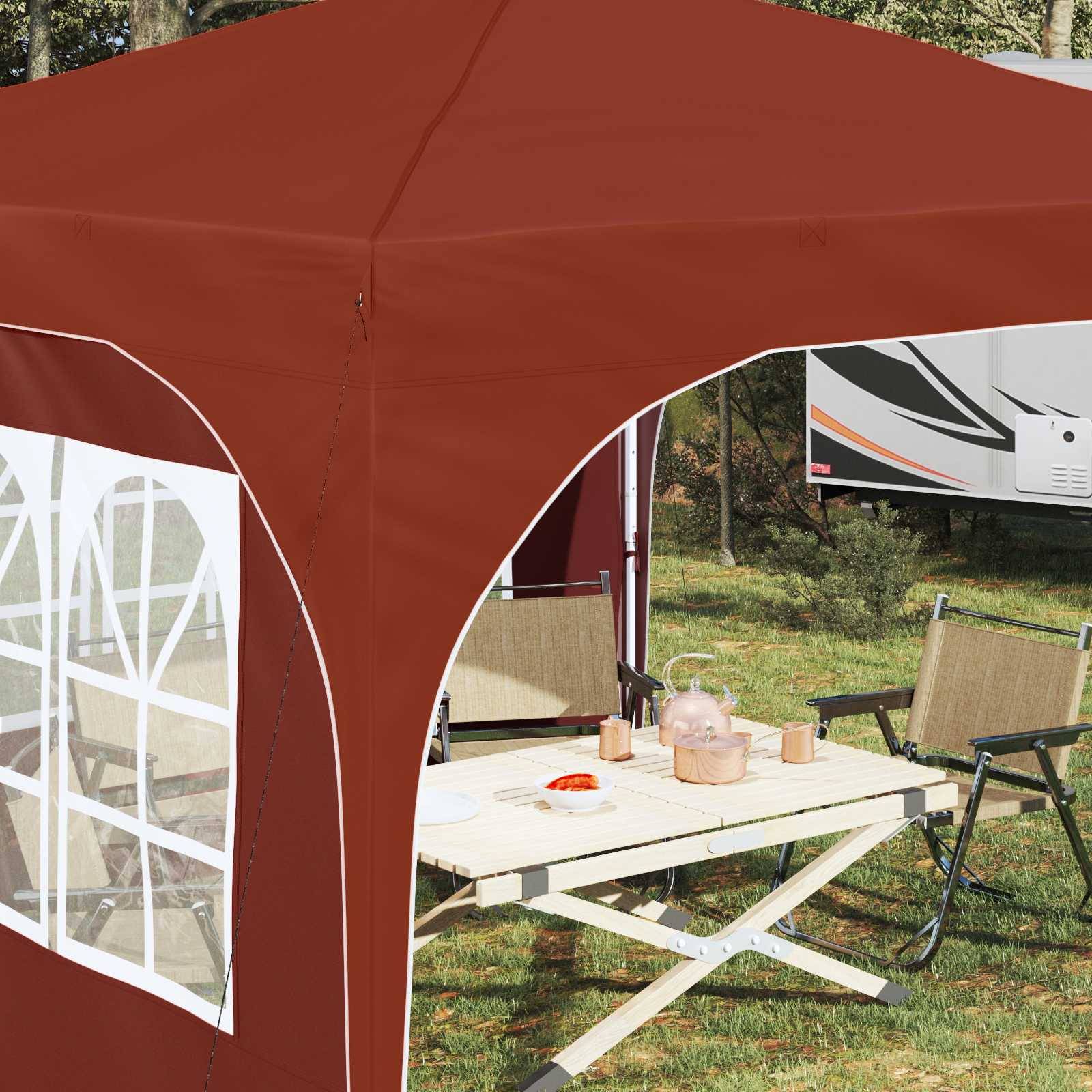 vidaXL Pop-up Partyzelt 290 x 290 x 245 cm Terrakotta