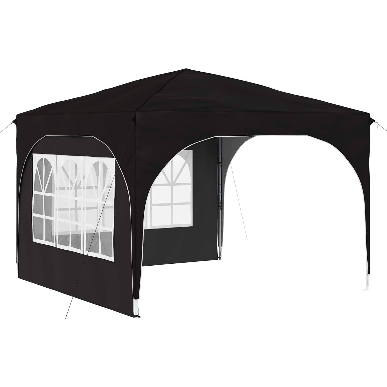 vidaXL Pop-up Partyzelt 290 x 290 x 245 cm Schwarz