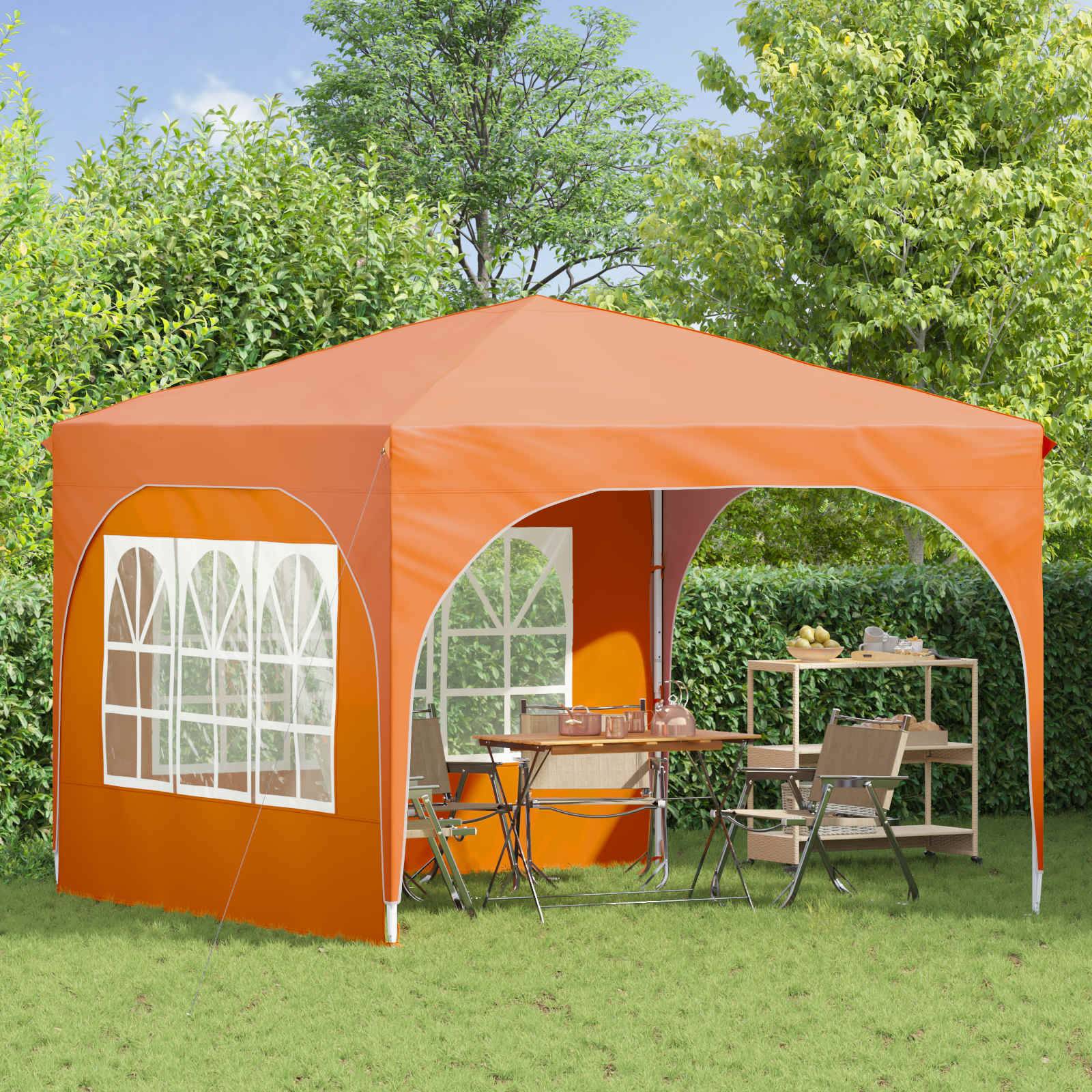 vidaXL Pop-up Partyzelt 290 x 290 x 245 cm Orange