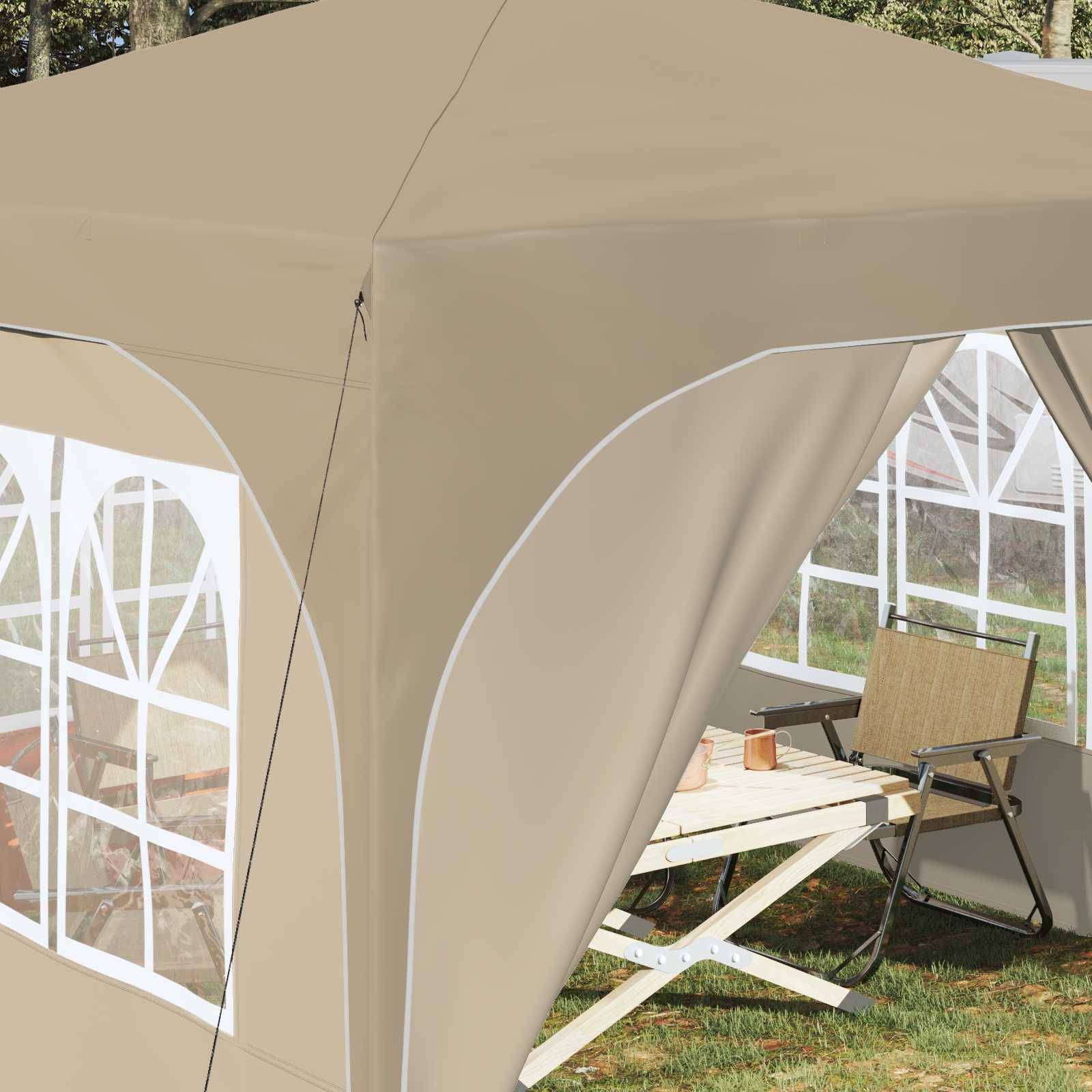 vidaXL Pop-up Partyzelt 290 x 290 x 245 cm Creme