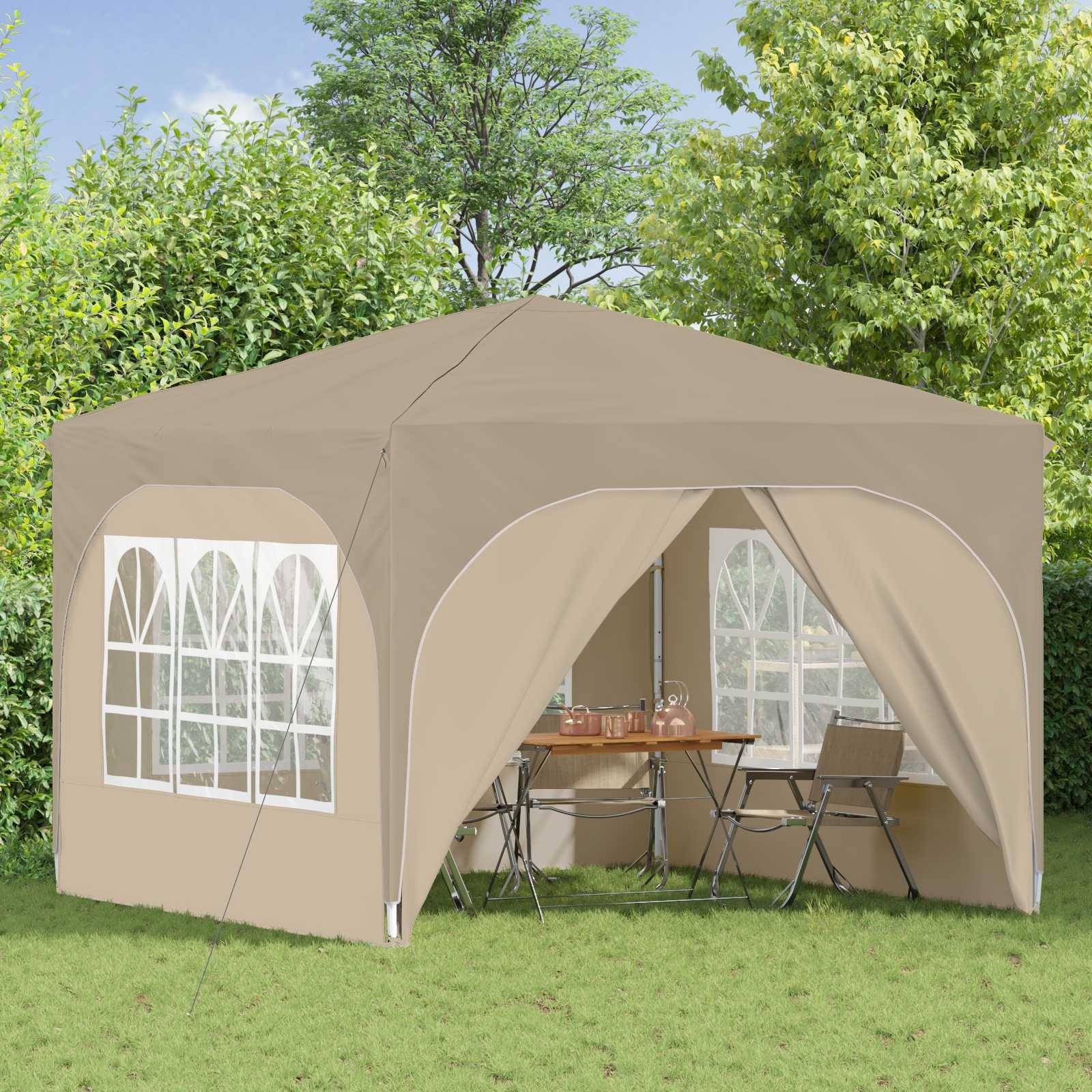 vidaXL Pop-up Partyzelt 290 x 290 x 245 cm Creme