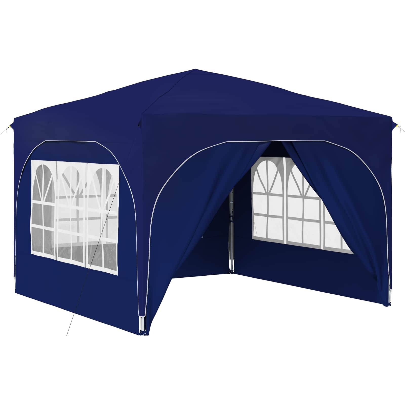 vidaXL Pop-up Partyzelt 290 x 290 x 245 cm Blau