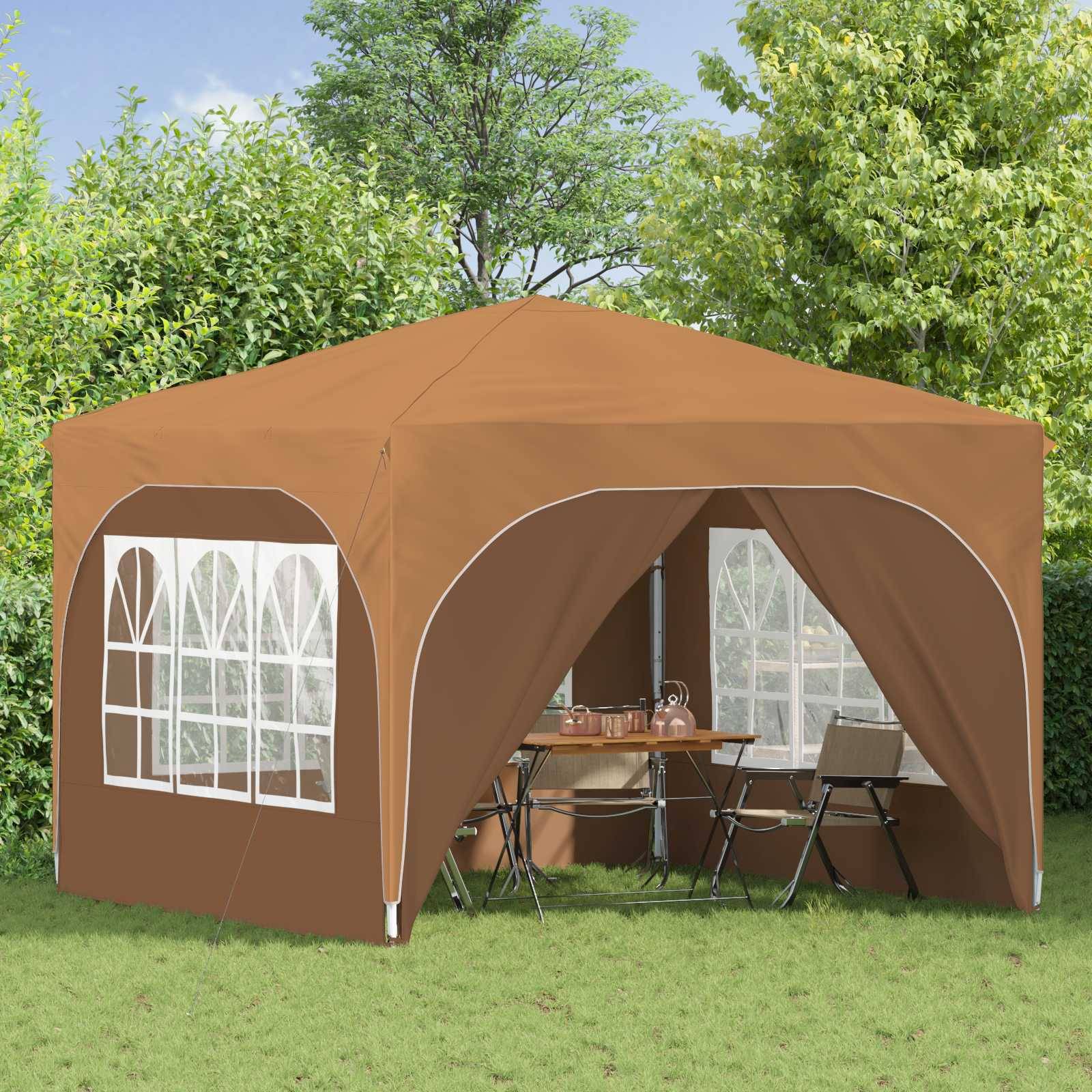 vidaXL Pop-up Partyzelt 290 x 290 x 245 cm Beige