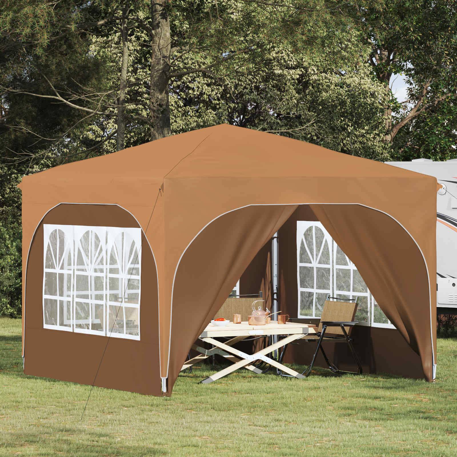 vidaXL Pop-up Partyzelt 290 x 290 x 245 cm Beige