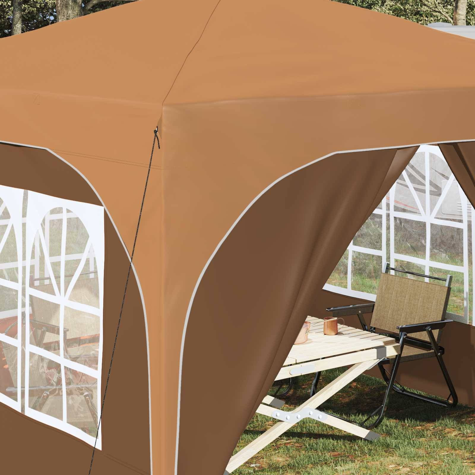 vidaXL Pop-up Partyzelt 290 x 290 x 245 cm Beige