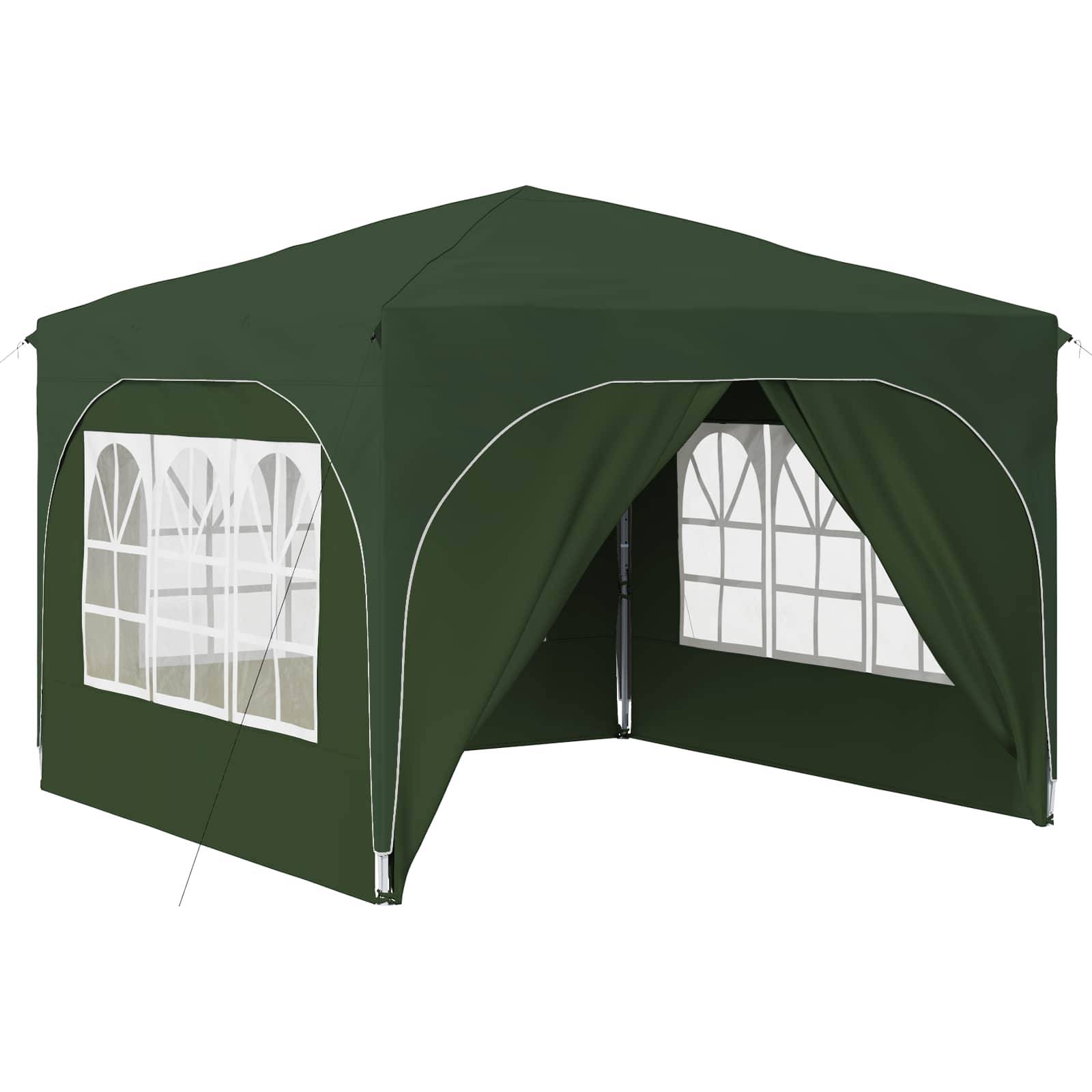 vidaXL Pop-up Partyzelt 290 x 290 x 245 cm Grün