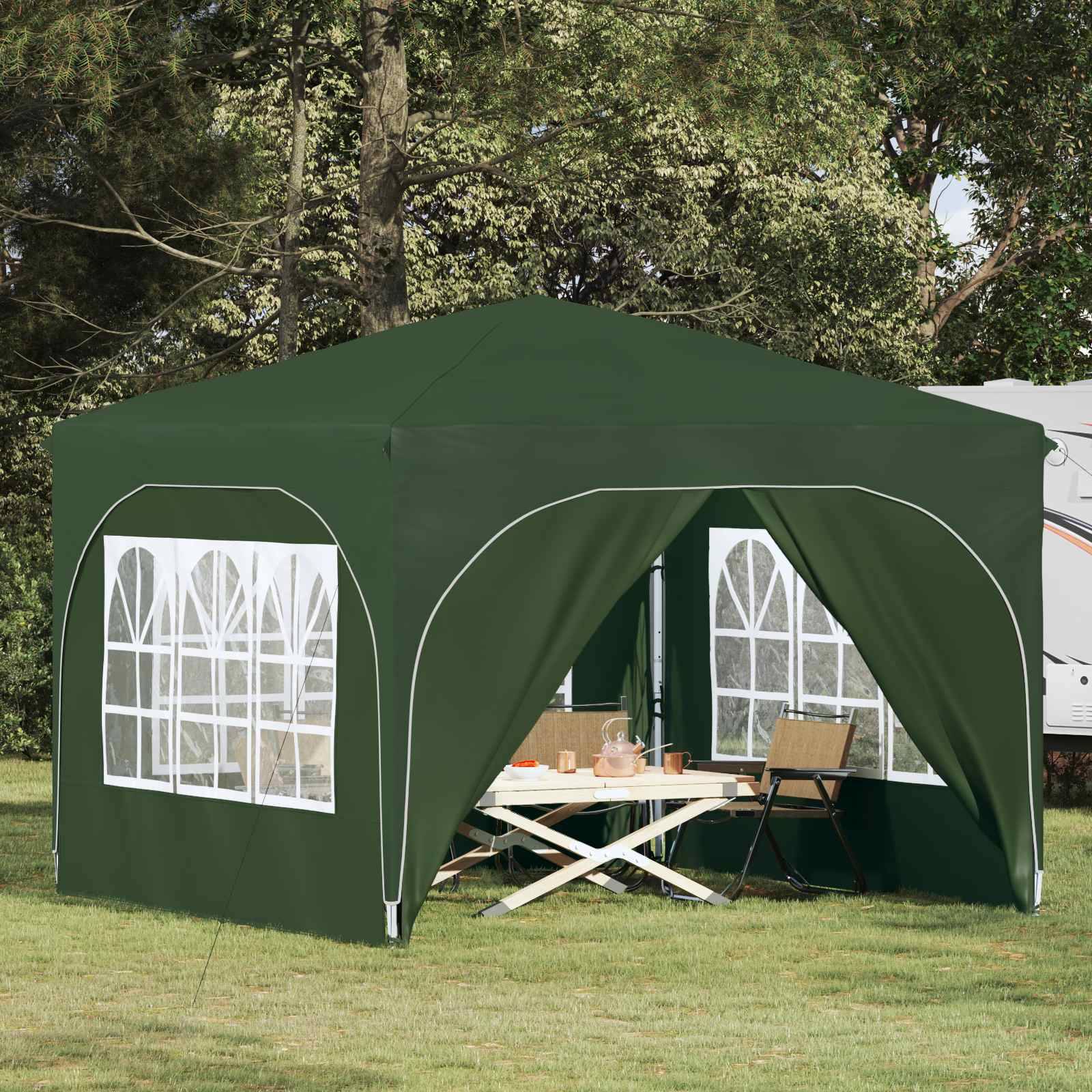 vidaXL Pop-up Partyzelt 290 x 290 x 245 cm Grün