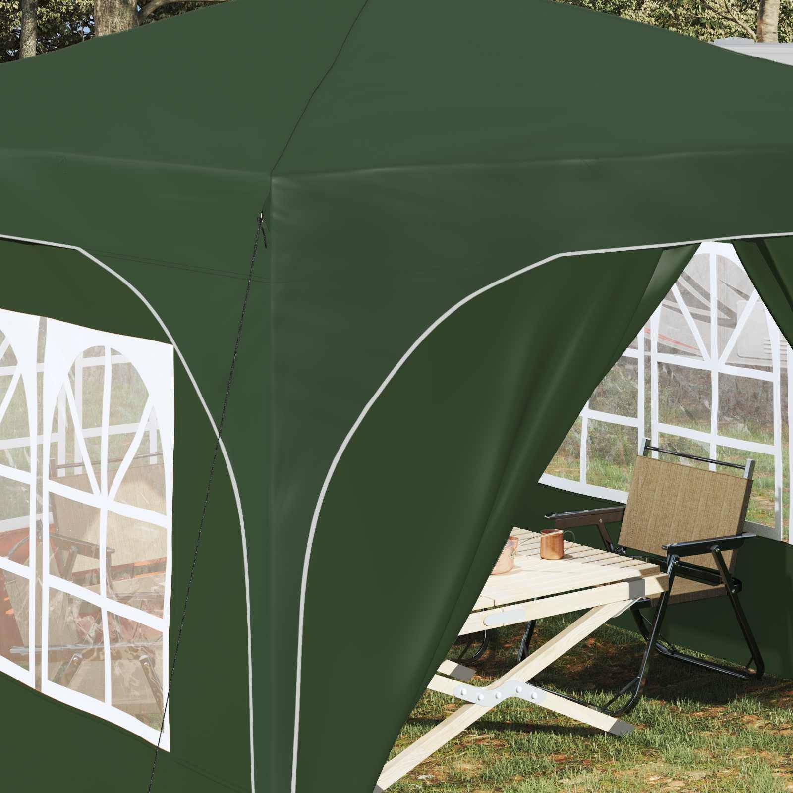 vidaXL Pop-up Partyzelt 290 x 290 x 245 cm Grün