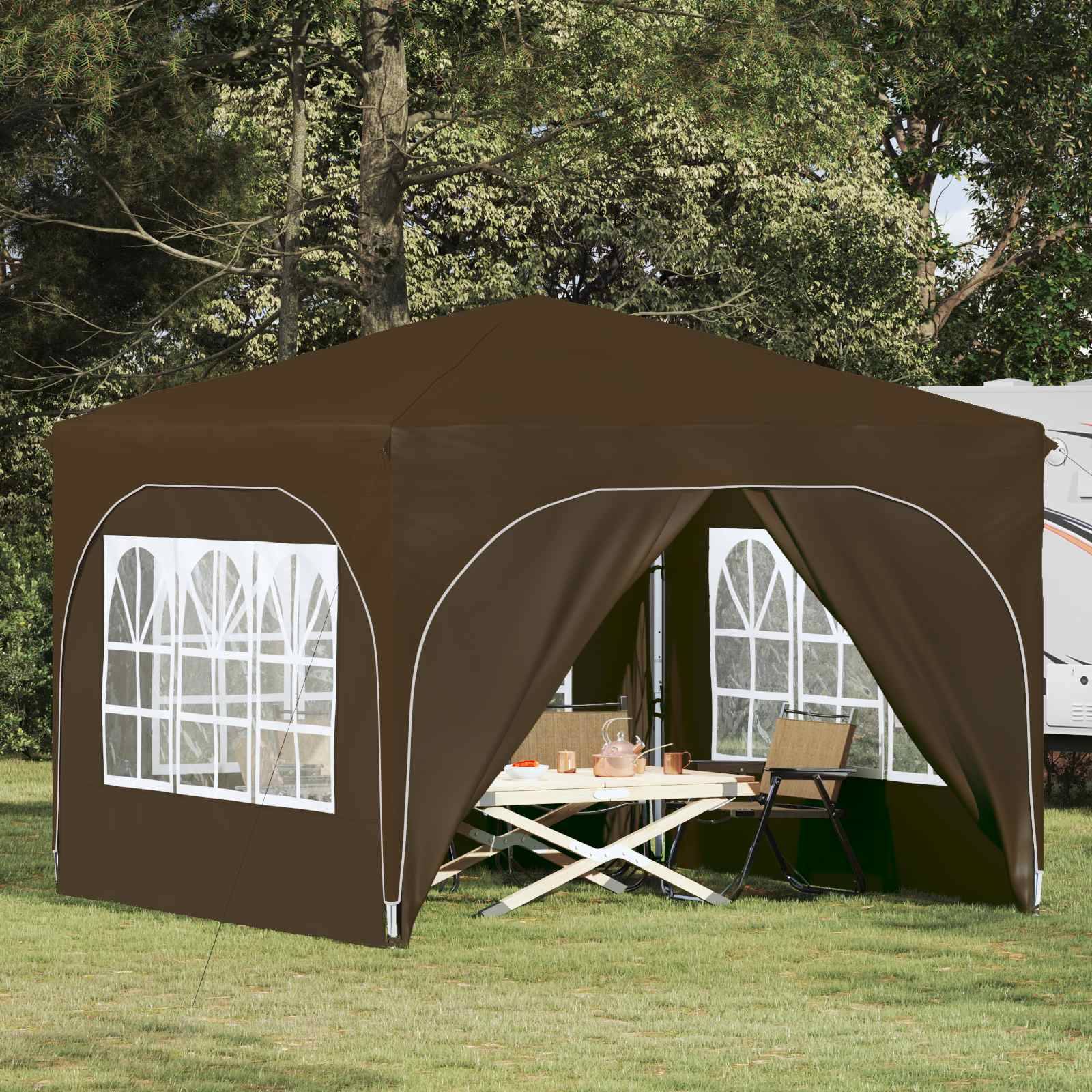 vidaXL Pop-up Partyzelt 290 x 290 x 245 cm Taupe