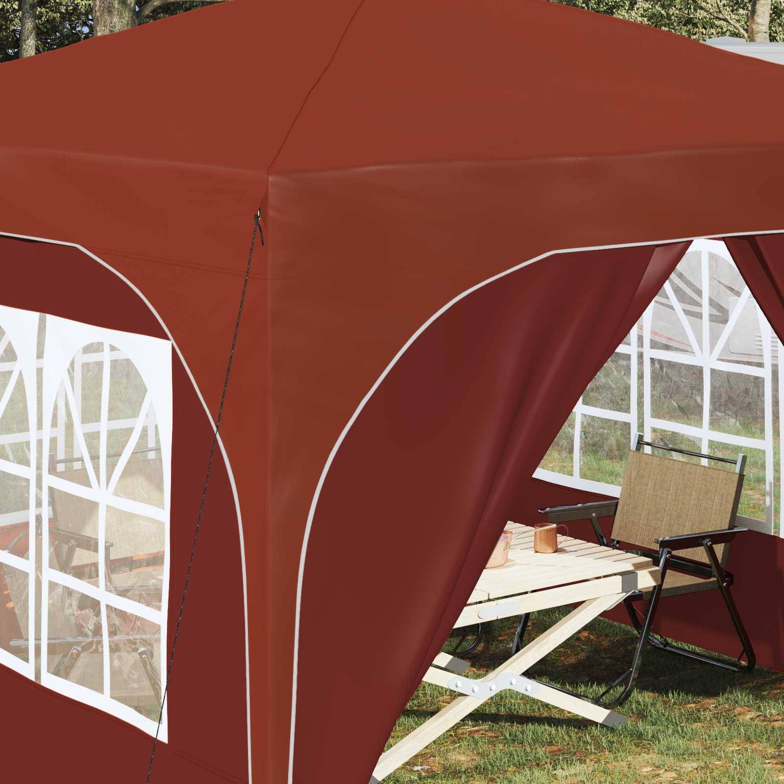 vidaXL Pop-up Partyzelt 290 x 290 x 245 cm Terrakotta