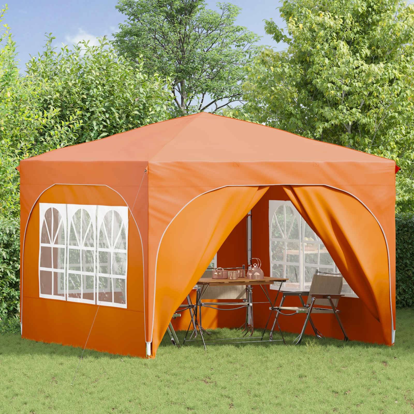 vidaXL Pop-up Partyzelt 290 x 290 x 245 cm Orange