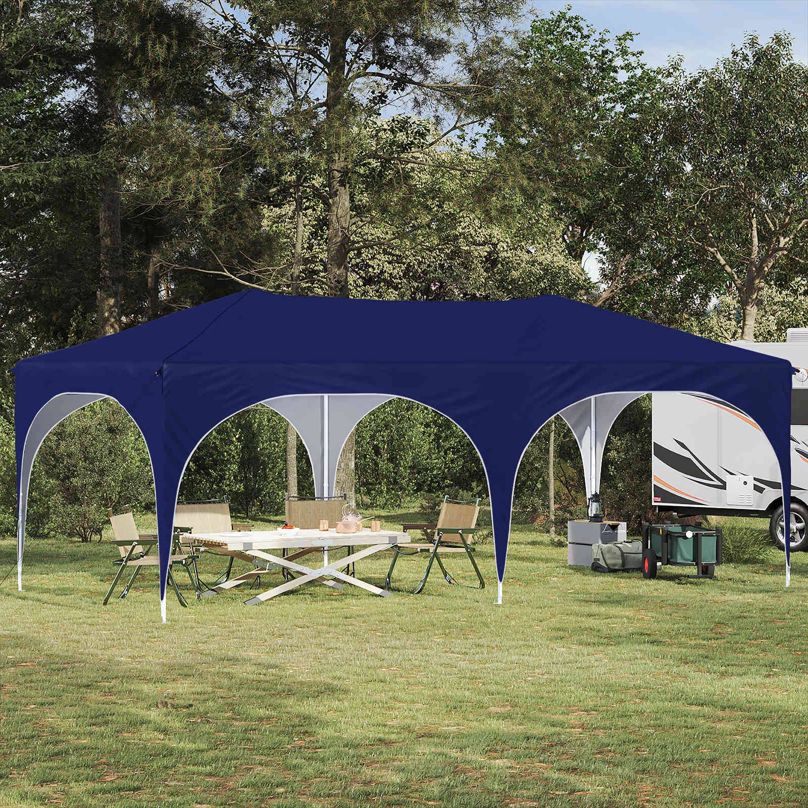 vidaXL Pop-up Partyzelt Blau 575 x 288 x 245 cm Oxford-Stoff