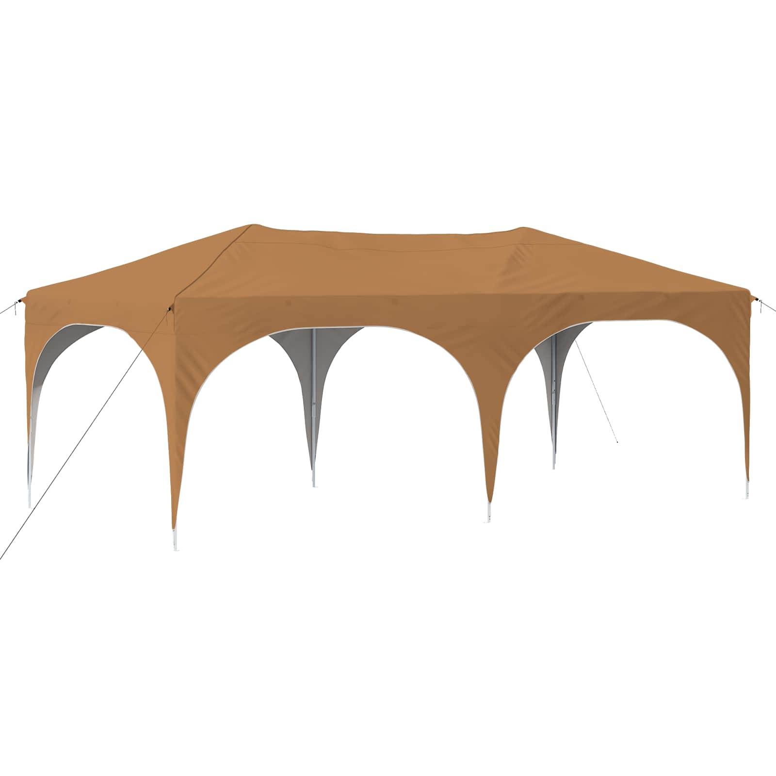 vidaXL Pop-up Partyzelt Beige 575 x 288 x 245 cm Oxford-Stoff