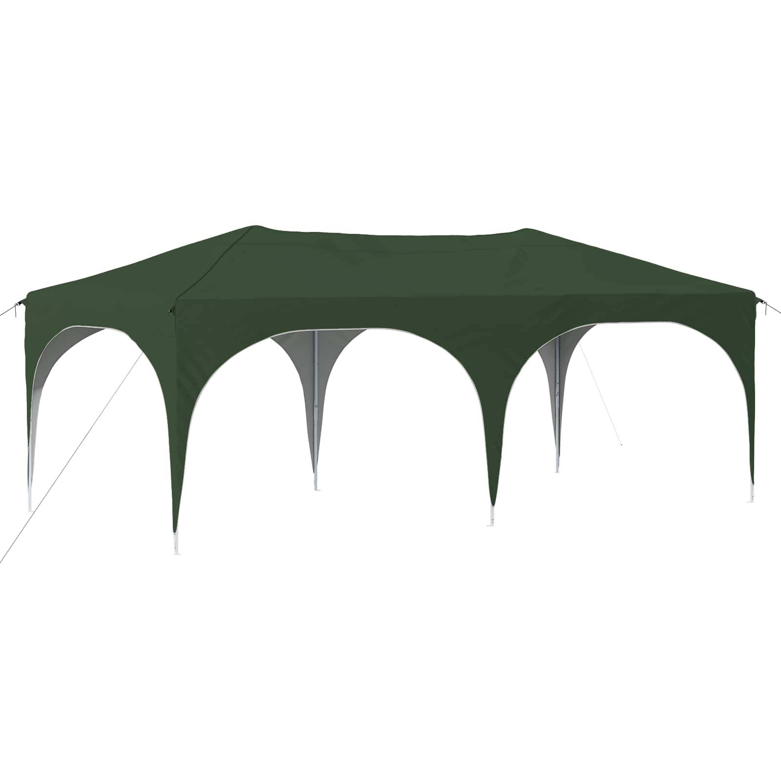 vidaXL Pop-up Partyzelt Grün 575 x 288 x 245 cm Oxford-Stoff