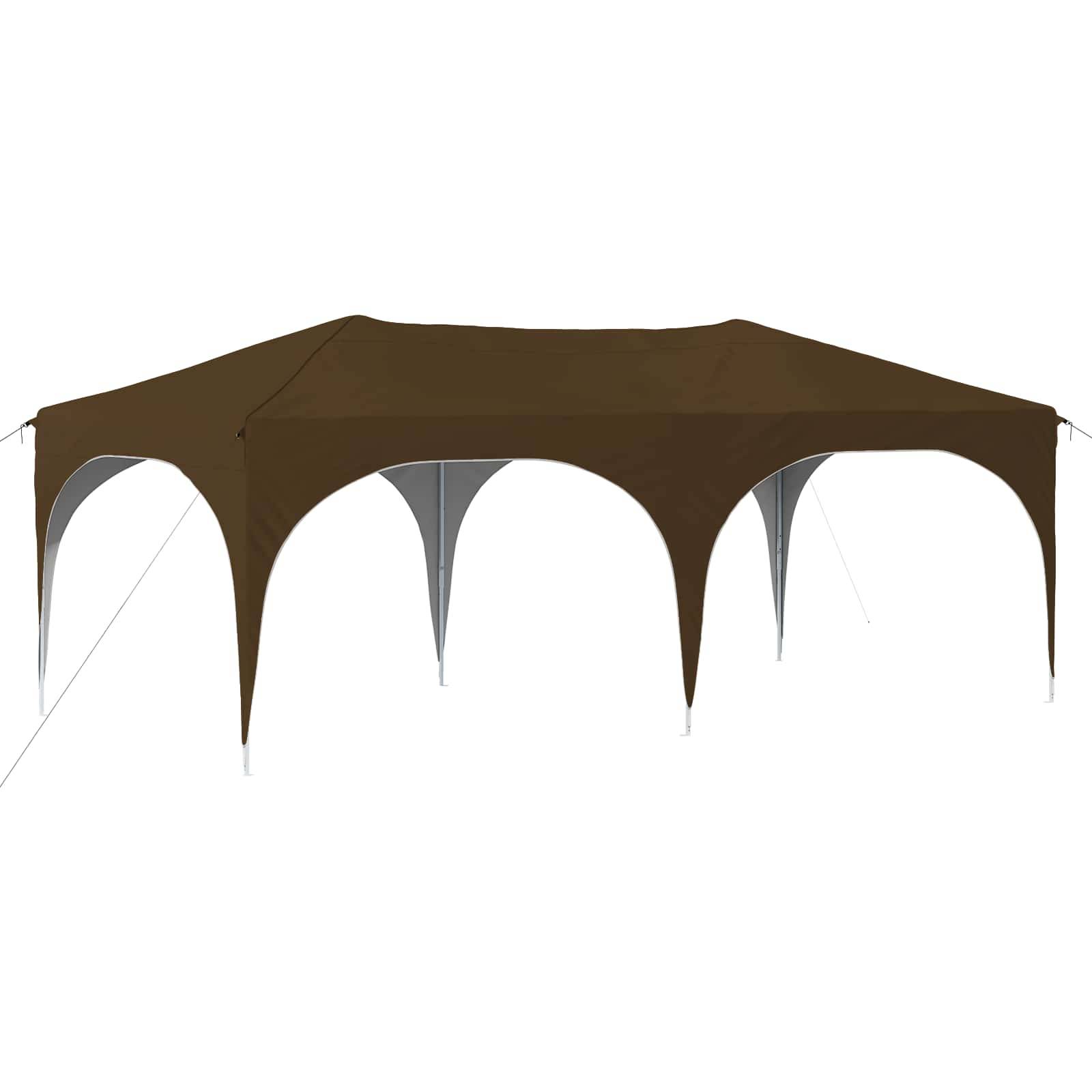 vidaXL Pop-up Partyzelt Taupe 575 x 288 x 245 cm Oxford-Stoff