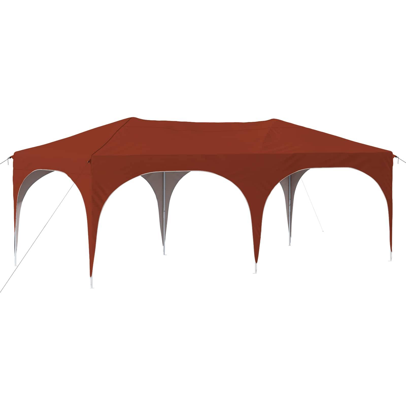 vidaXL Pop-up Partyzelt Terrakotta 575 x 288 x 245 cm Oxford-Stoff