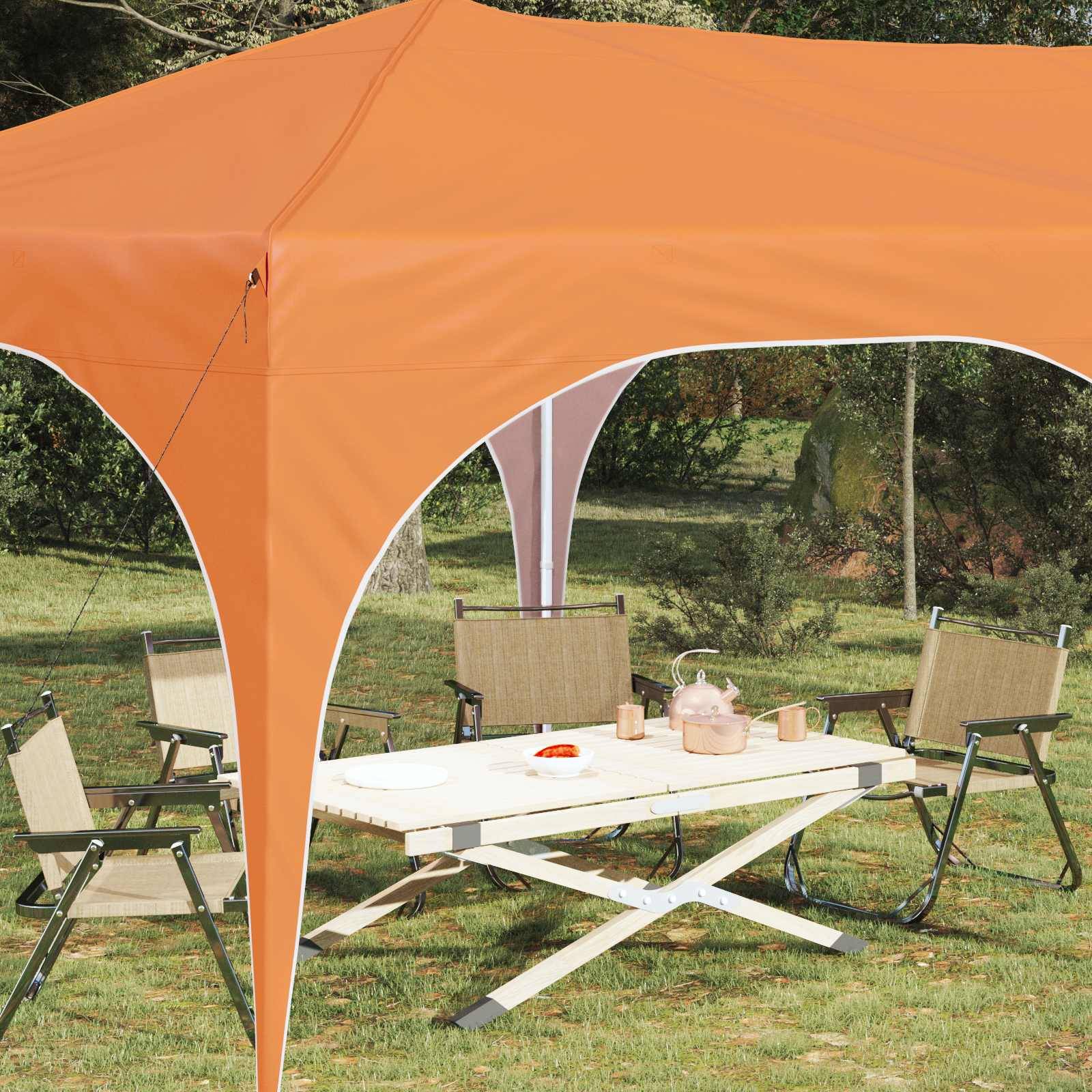 vidaXL Pop-up Partyzelt Orange 575 x 288 x 245 cm Oxford-Stoff