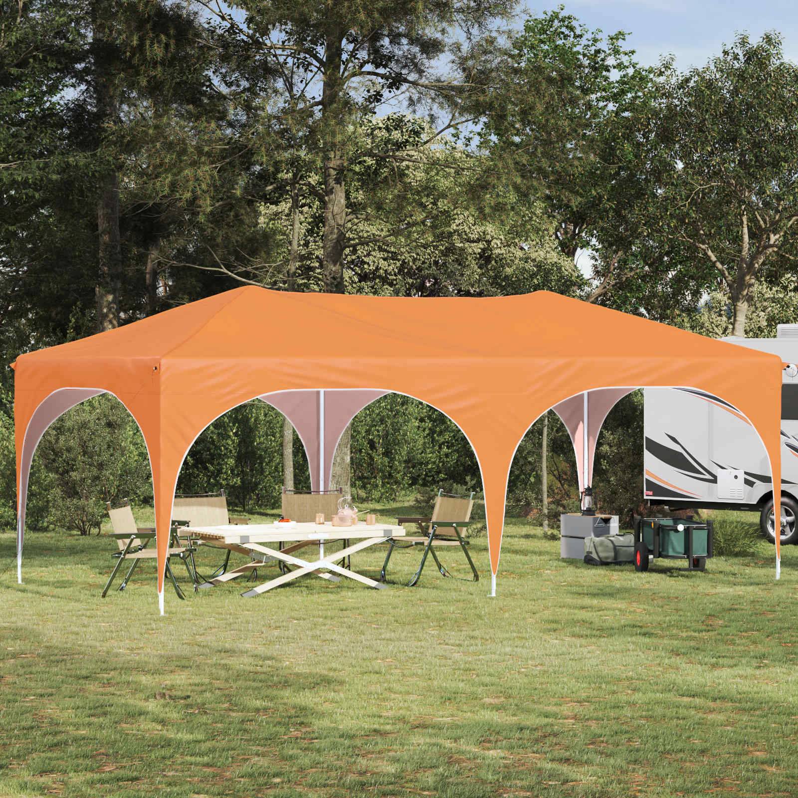 vidaXL Pop-up Partyzelt Orange 575 x 288 x 245 cm Oxford-Stoff