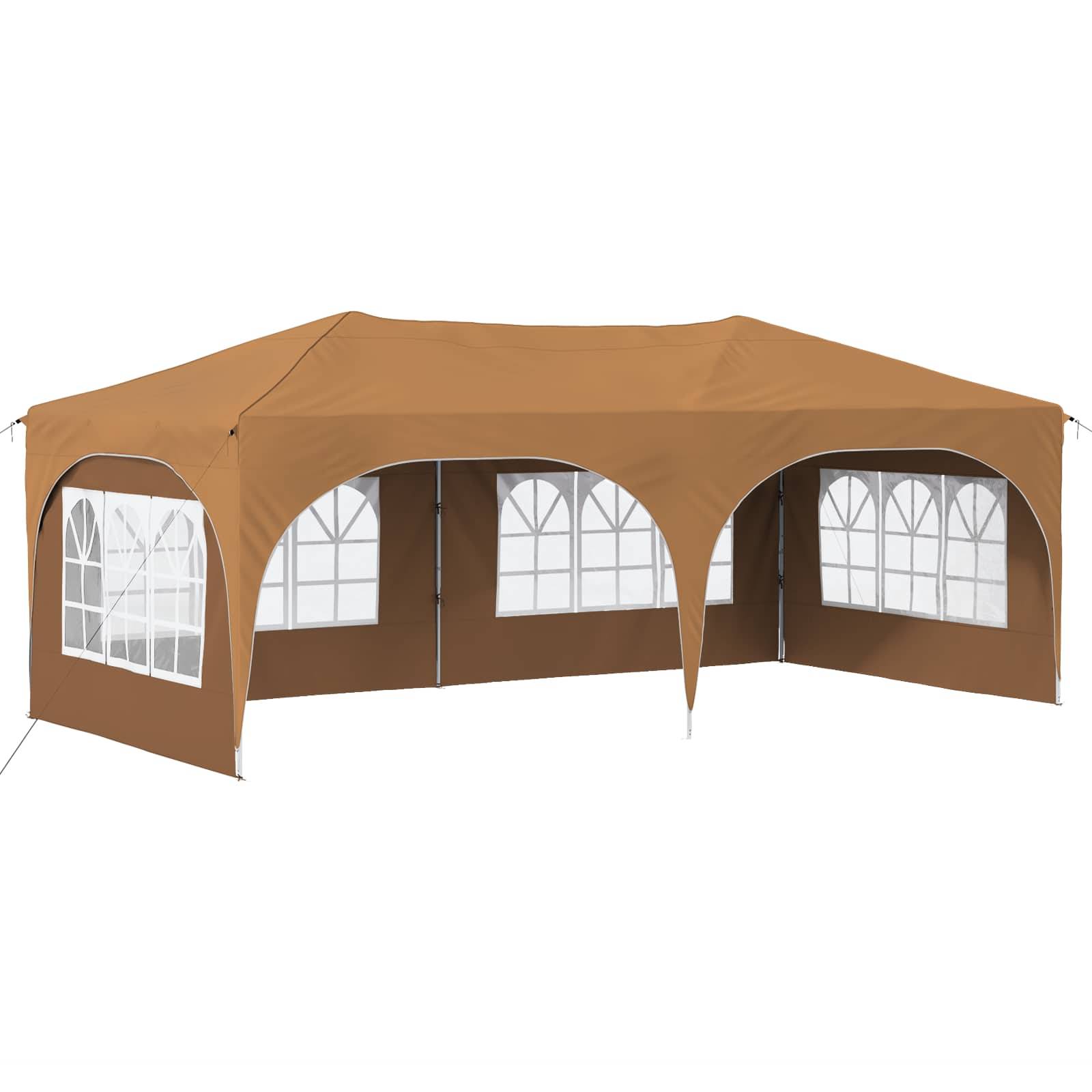 vidaXL Pop-up Partyzelt Beige 575 x 288 x 245 cm Oxford-Stoff