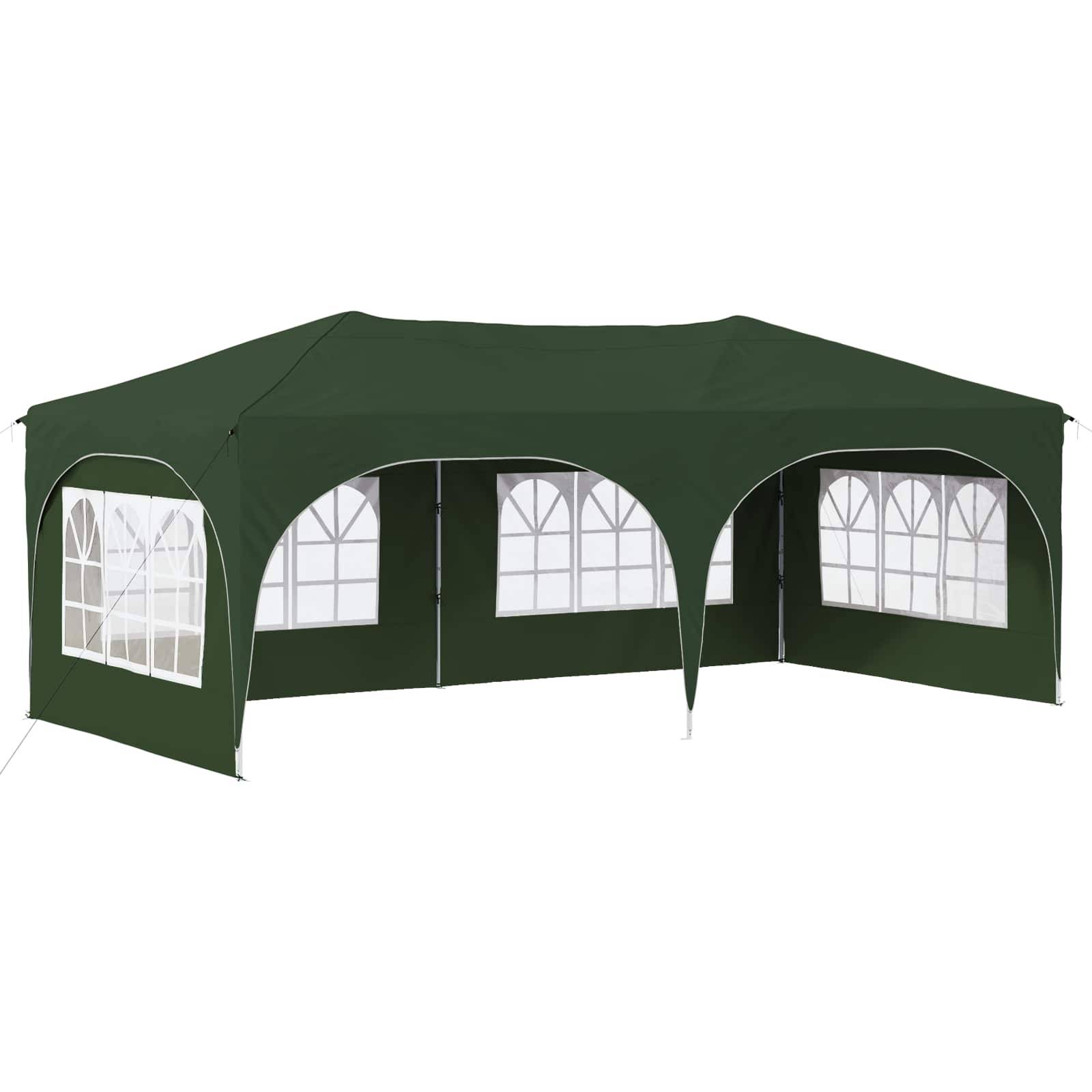 vidaXL Pop-up Partyzelt Grün 575 x 288 x 245 cm Oxford-Stoff