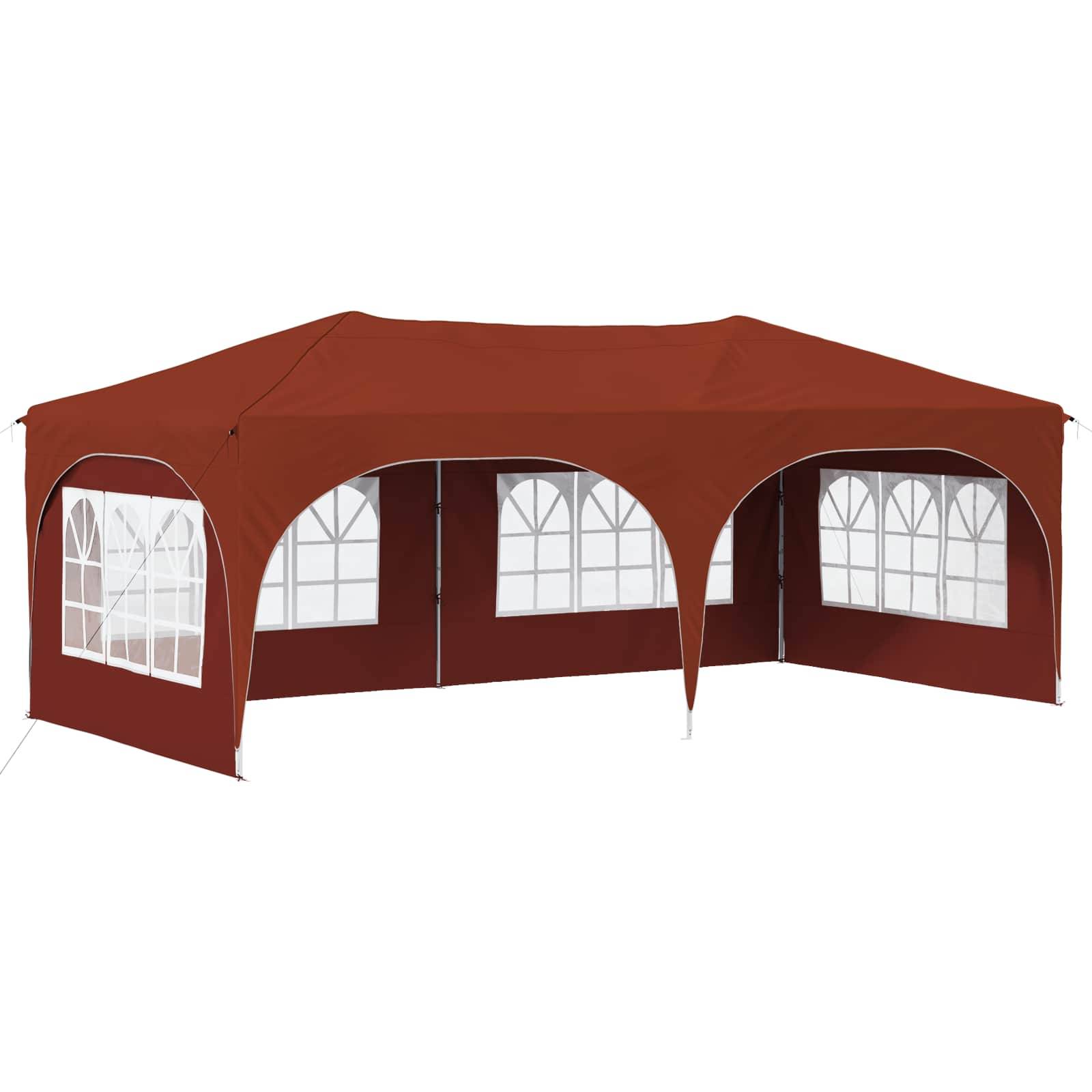 vidaXL Pop-up Partyzelt Terrakotta 575 x 288 x 245 cm Oxford-Stoff