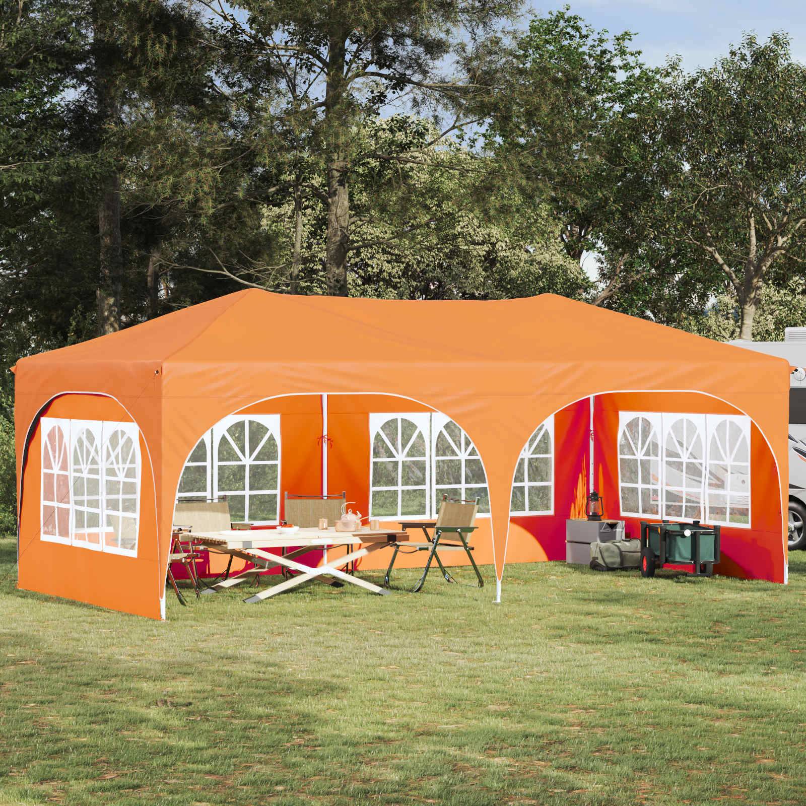 vidaXL Pop-up Partyzelt Orange 575 x 288 x 245 cm Oxford-Stoff
