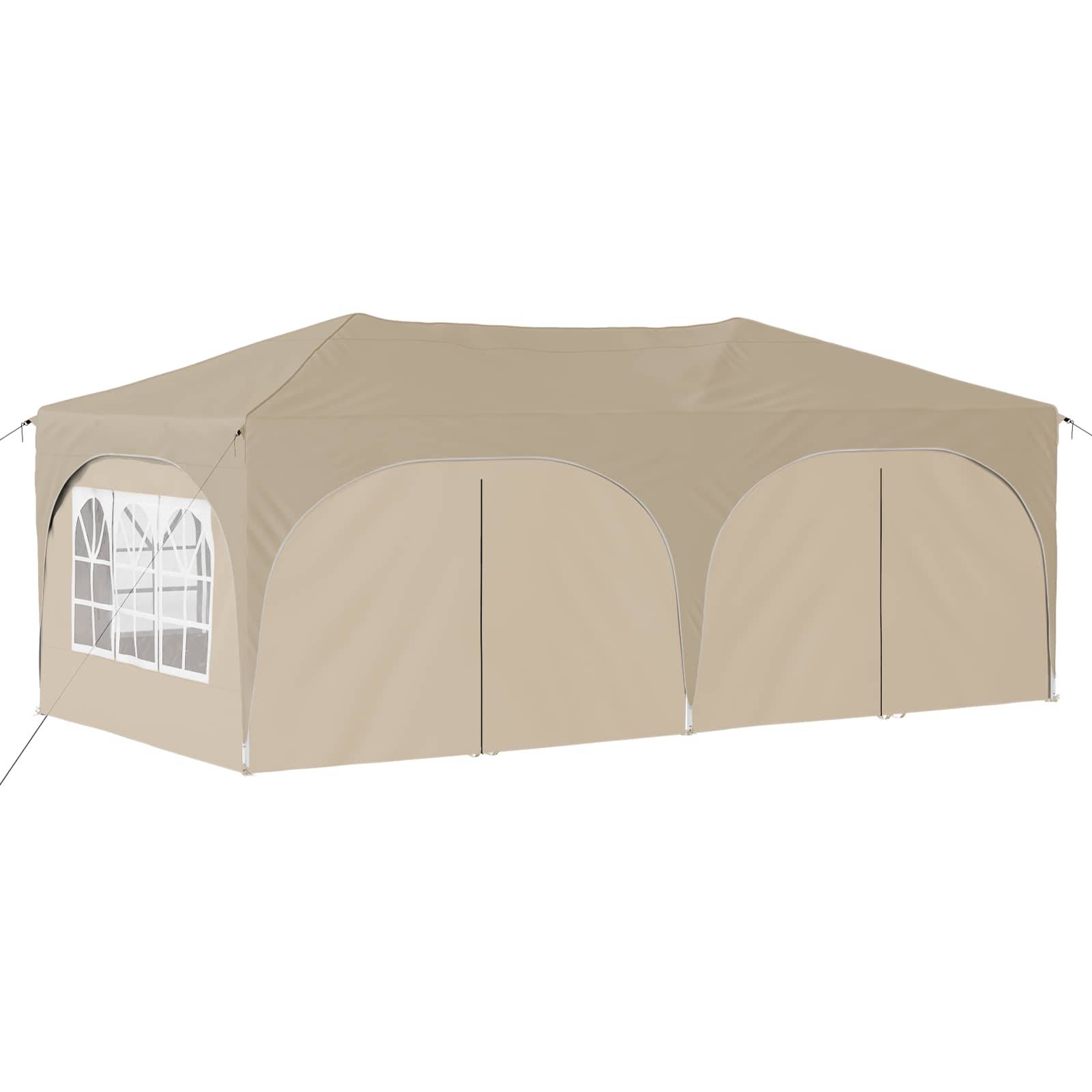 vidaXL Pop-up Partyzelt Creme 575 x 288 x 245 cm Oxford-Stoff