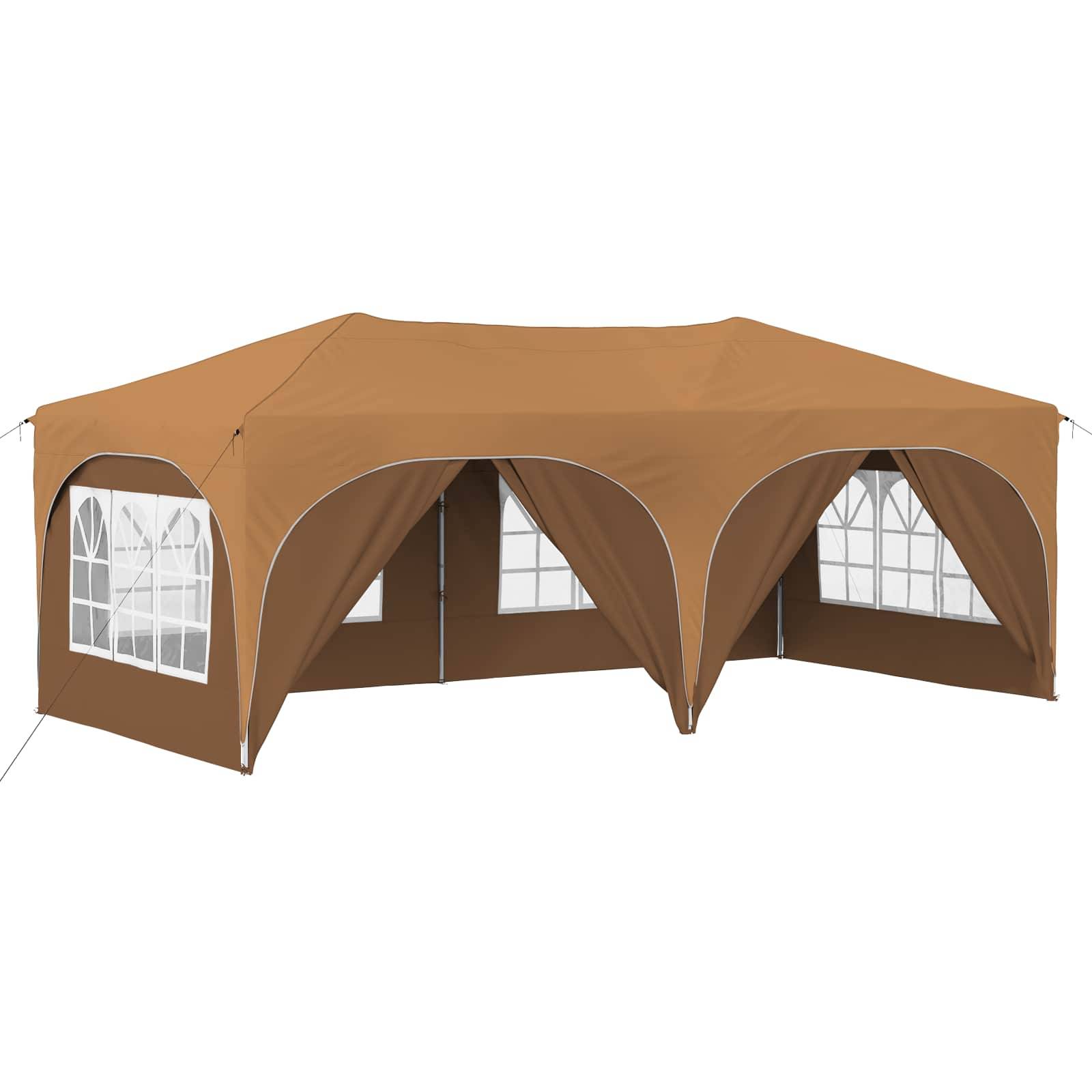 vidaXL Pop-up Partyzelt Beige 575 x 288 x 245 cm Oxford-Stoff