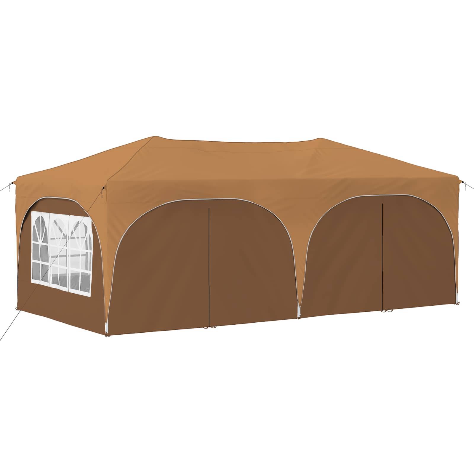 vidaXL Pop-up Partyzelt Beige 575 x 288 x 245 cm Oxford-Stoff