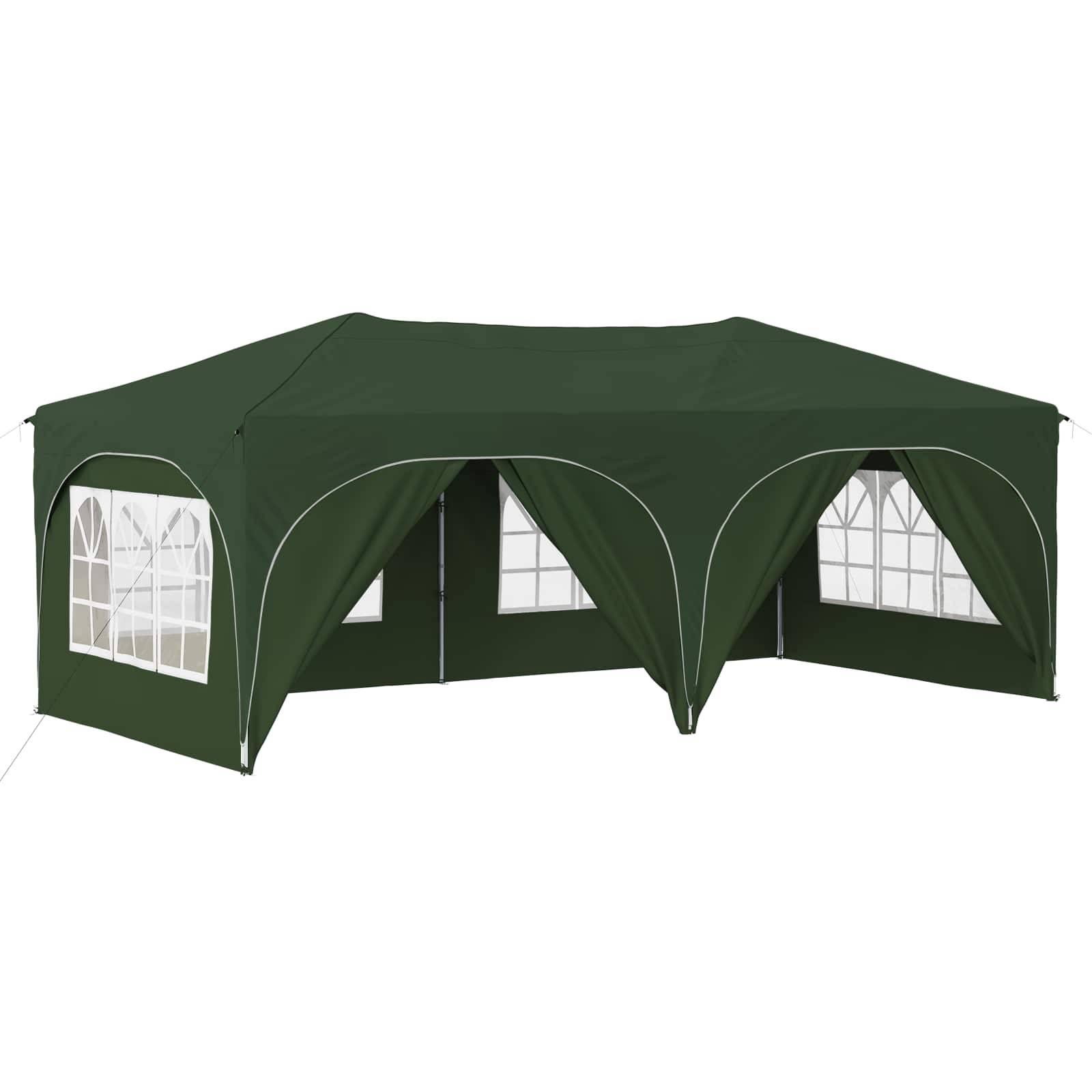 vidaXL Pop-up Partyzelt Grün 575 x 288 x 245 cm Oxford-Stoff