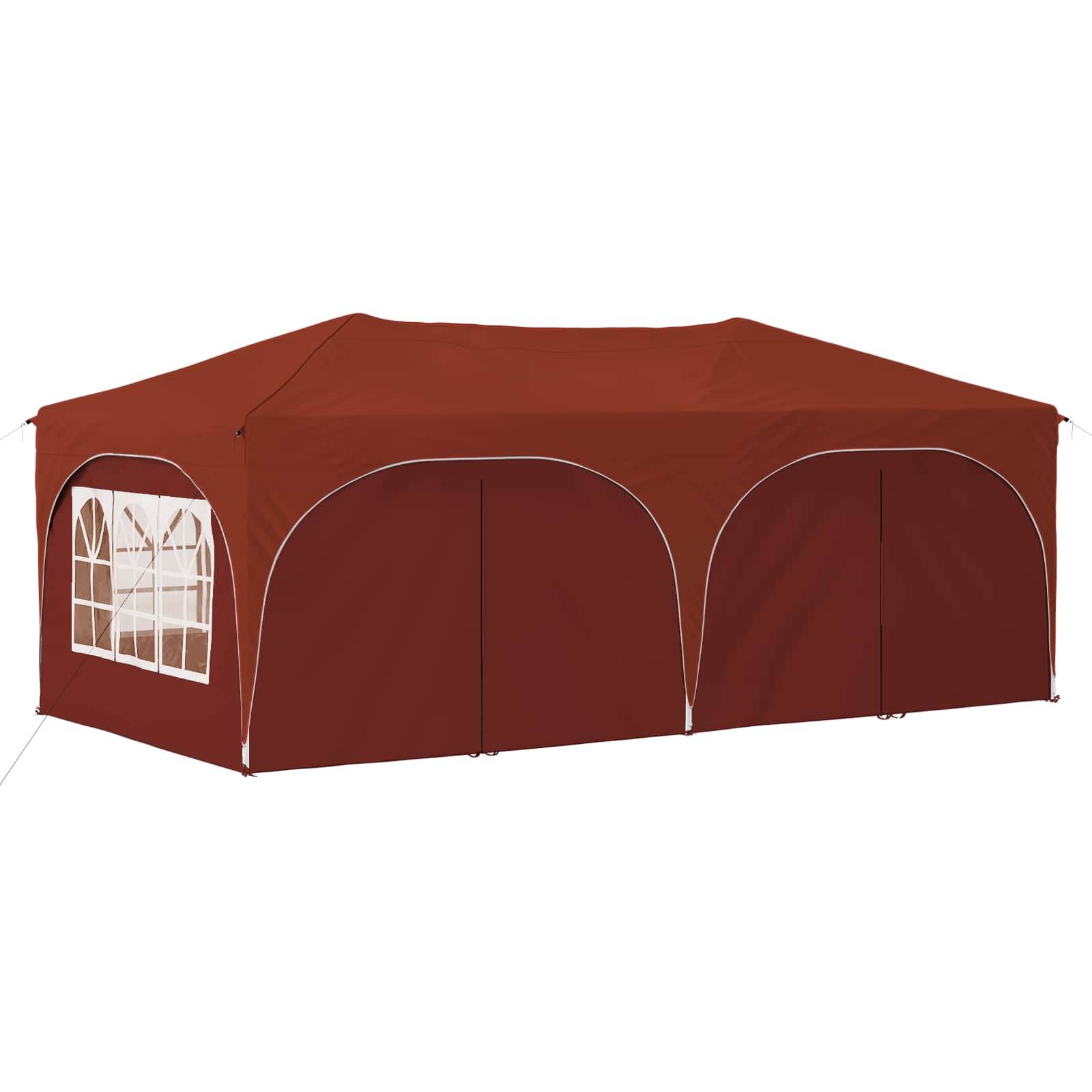 vidaXL Pop-up Partyzelt Terrakotta 575 x 288 x 245 cm Oxford-Stoff