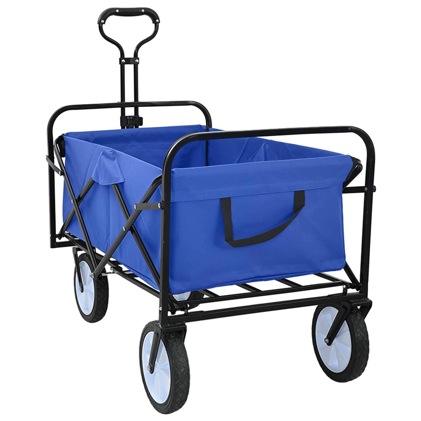 vidaXL Klapp-Handwagen Blau 94 x 53 x 99 cm Oxford-Stoff