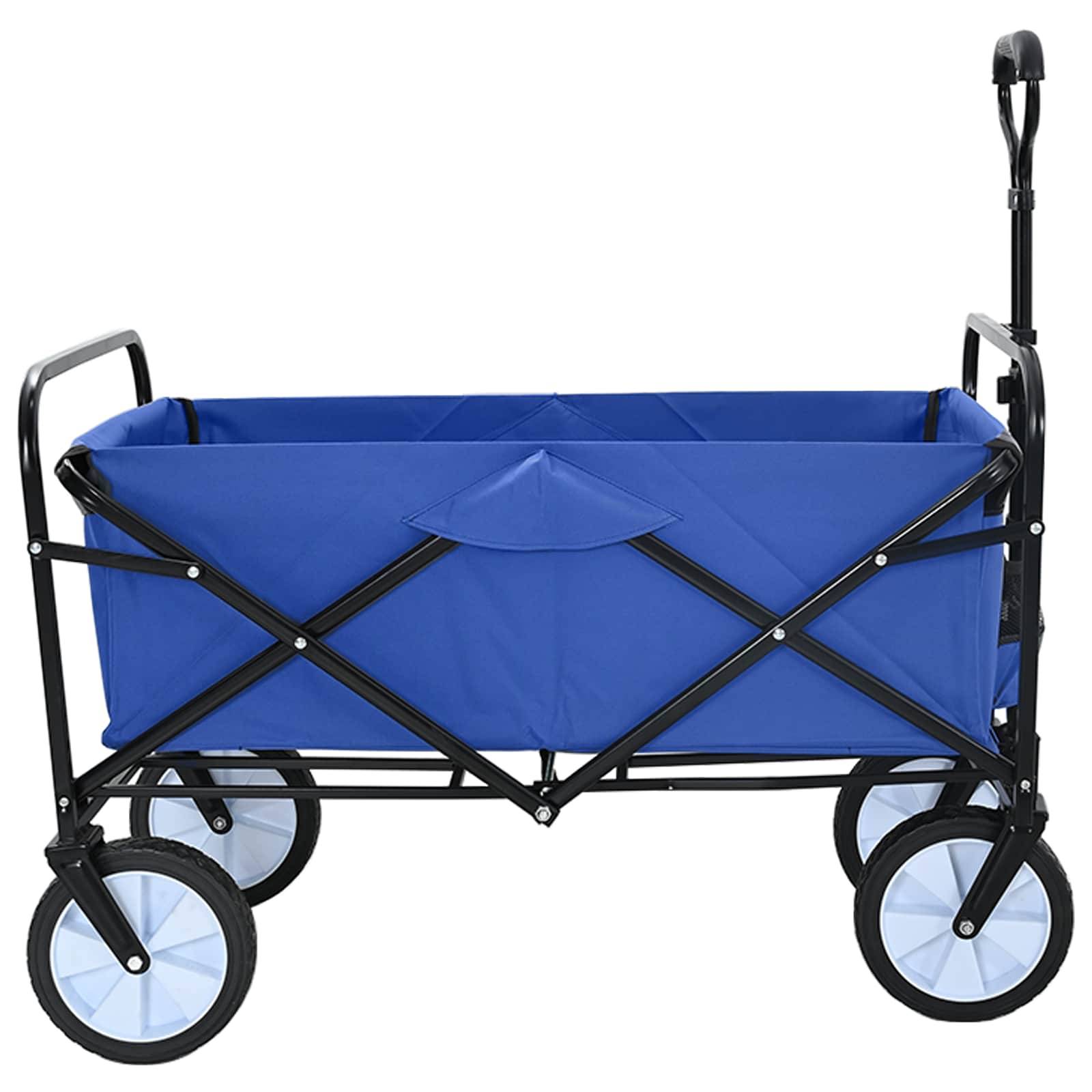 vidaXL Klapp-Handwagen Blau 94 x 53 x 99 cm Oxford-Stoff