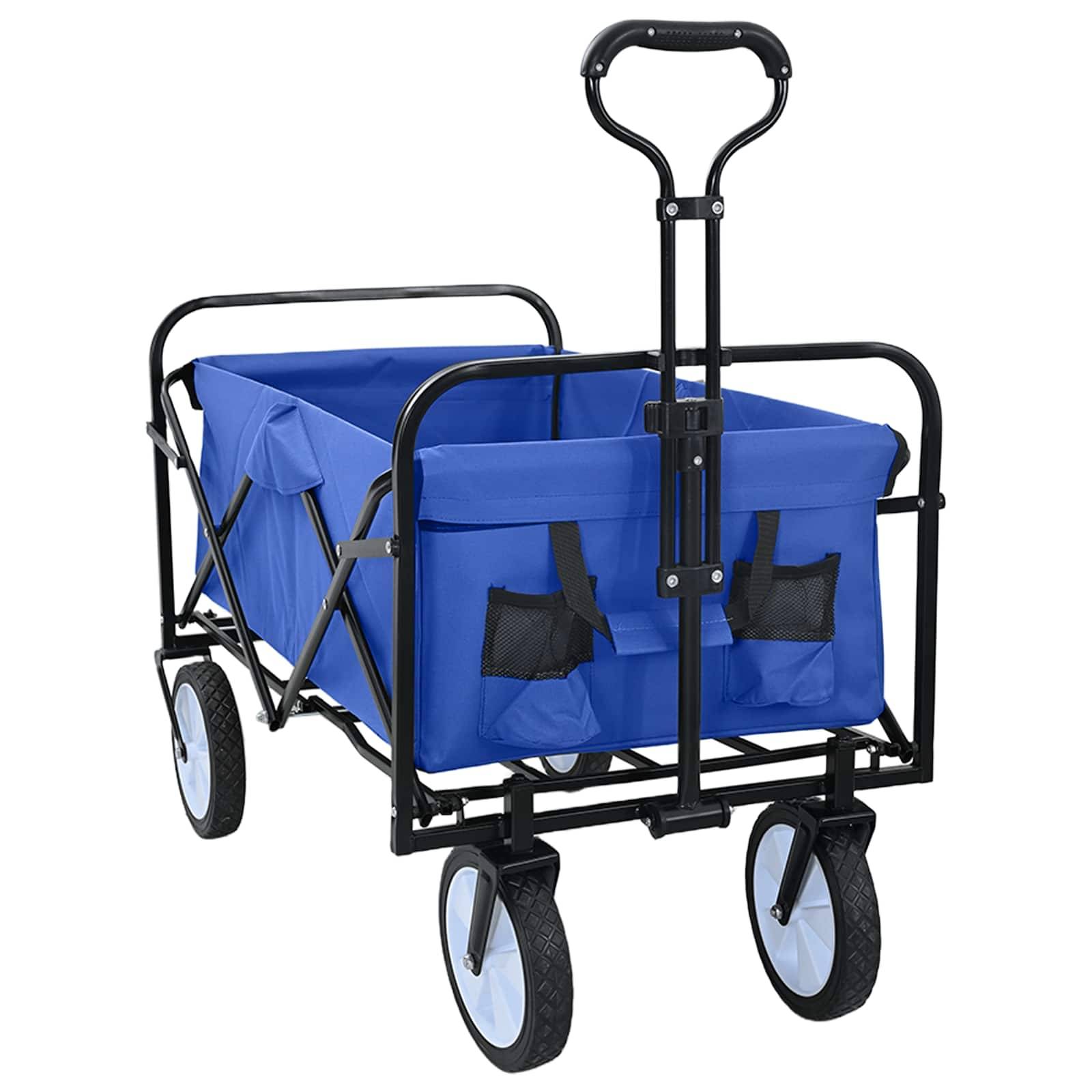 vidaXL Klapp-Handwagen Blau 94 x 53 x 99 cm Oxford-Stoff
