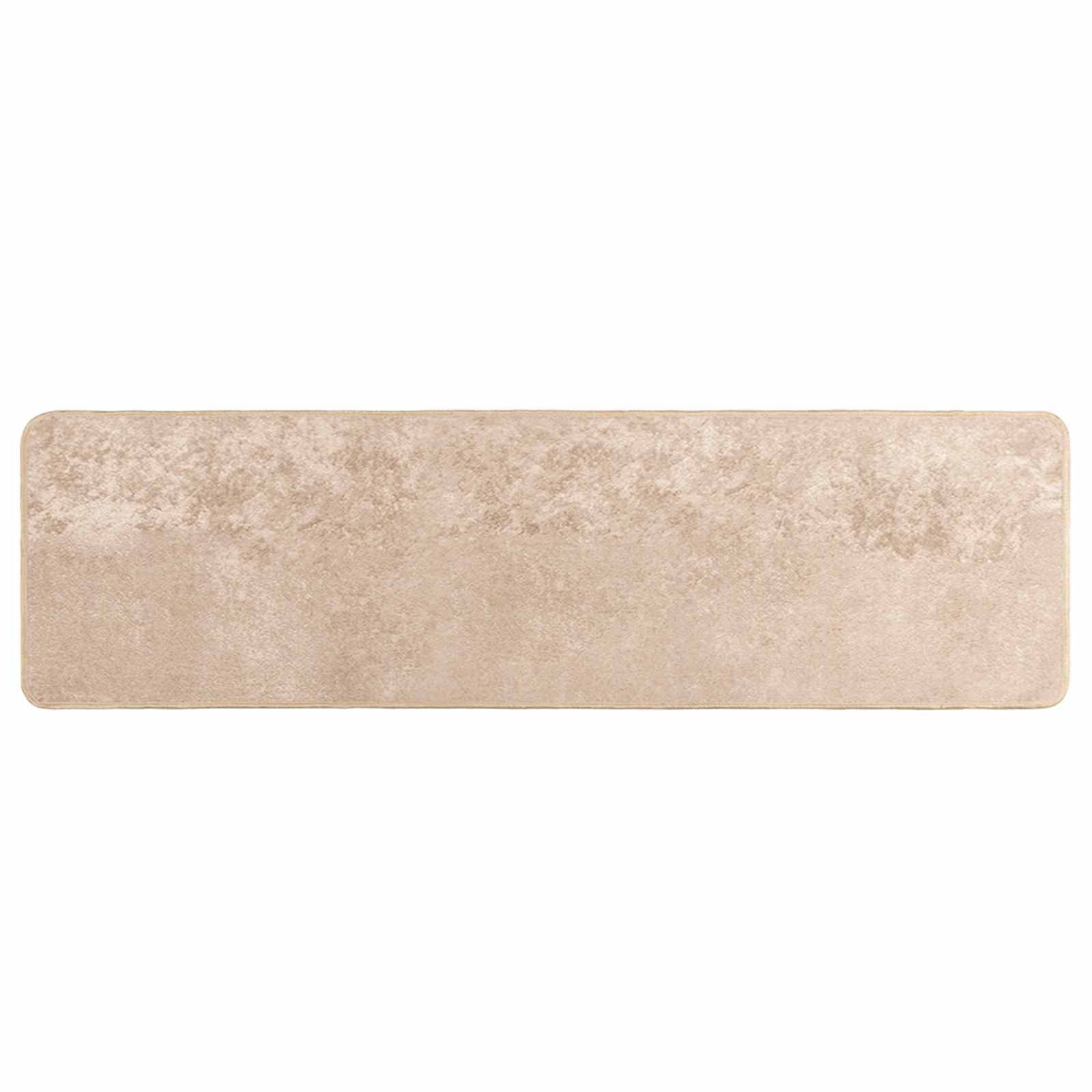 vidaXL Teppichläufer MARSA Beige 50 x 200 cm Polyester und PVC