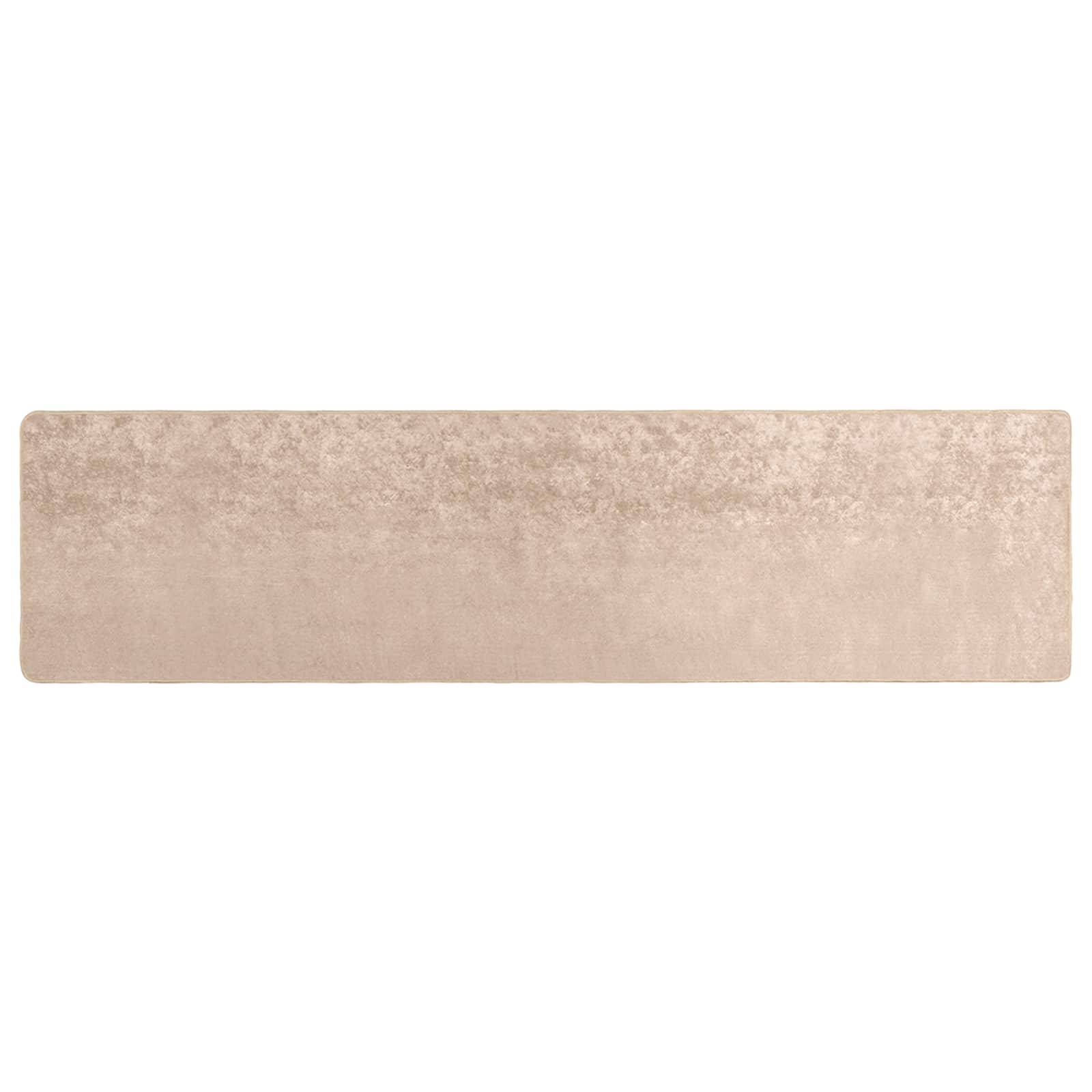 vidaXL Teppichläufer MARSA Beige 50 x 250 cm Polyester und PVC