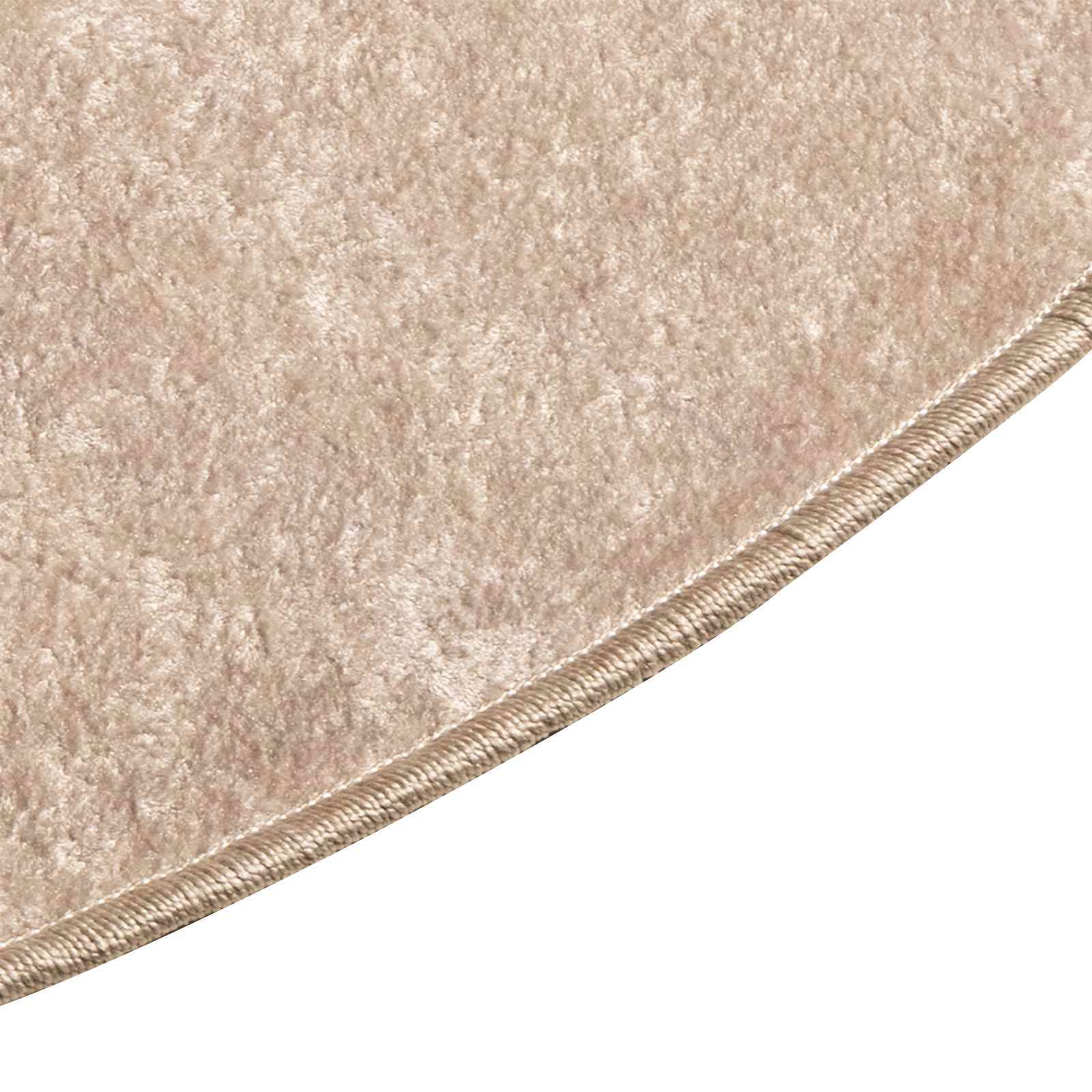 vidaXL Teppichläufer MARSA Beige 120 x 120 cm Polyester und PVC