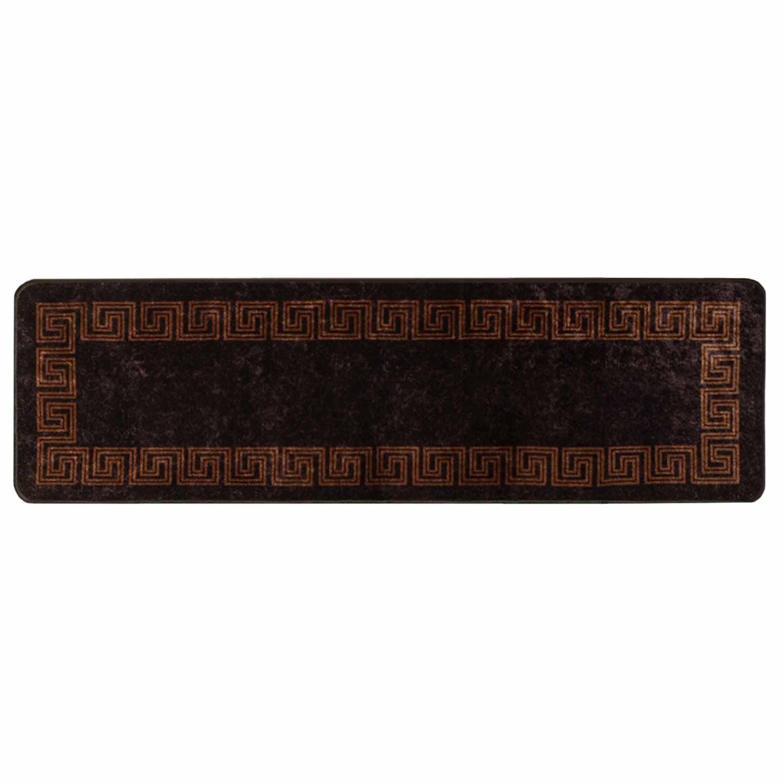 vidaXL Teppichläufer MARSA Schwarz 50 x 150 cm Polyester und PVC