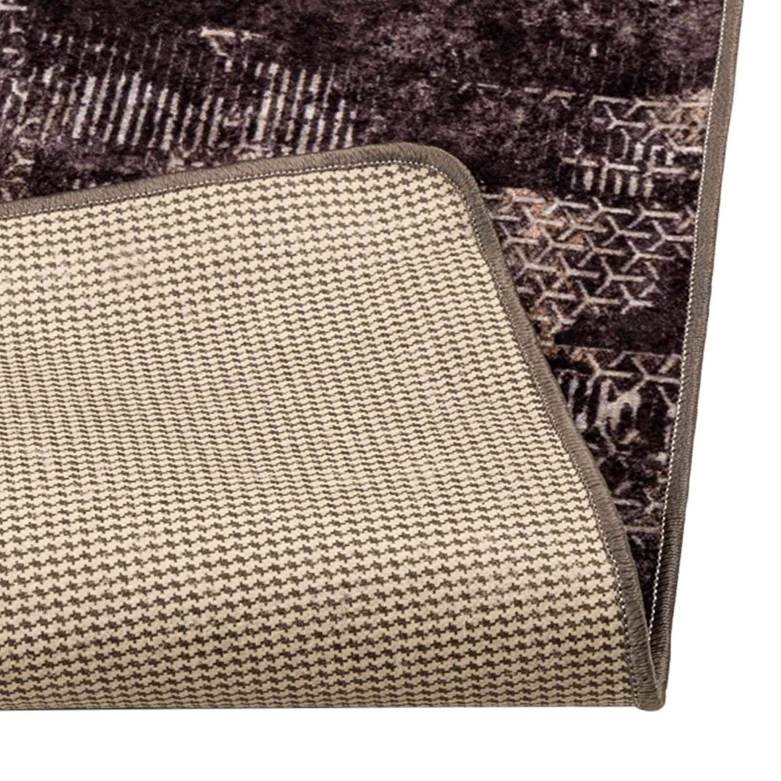 vidaXL Teppichläufer MARSA Schwarz 50 x 250 cm Polyester und PVC
