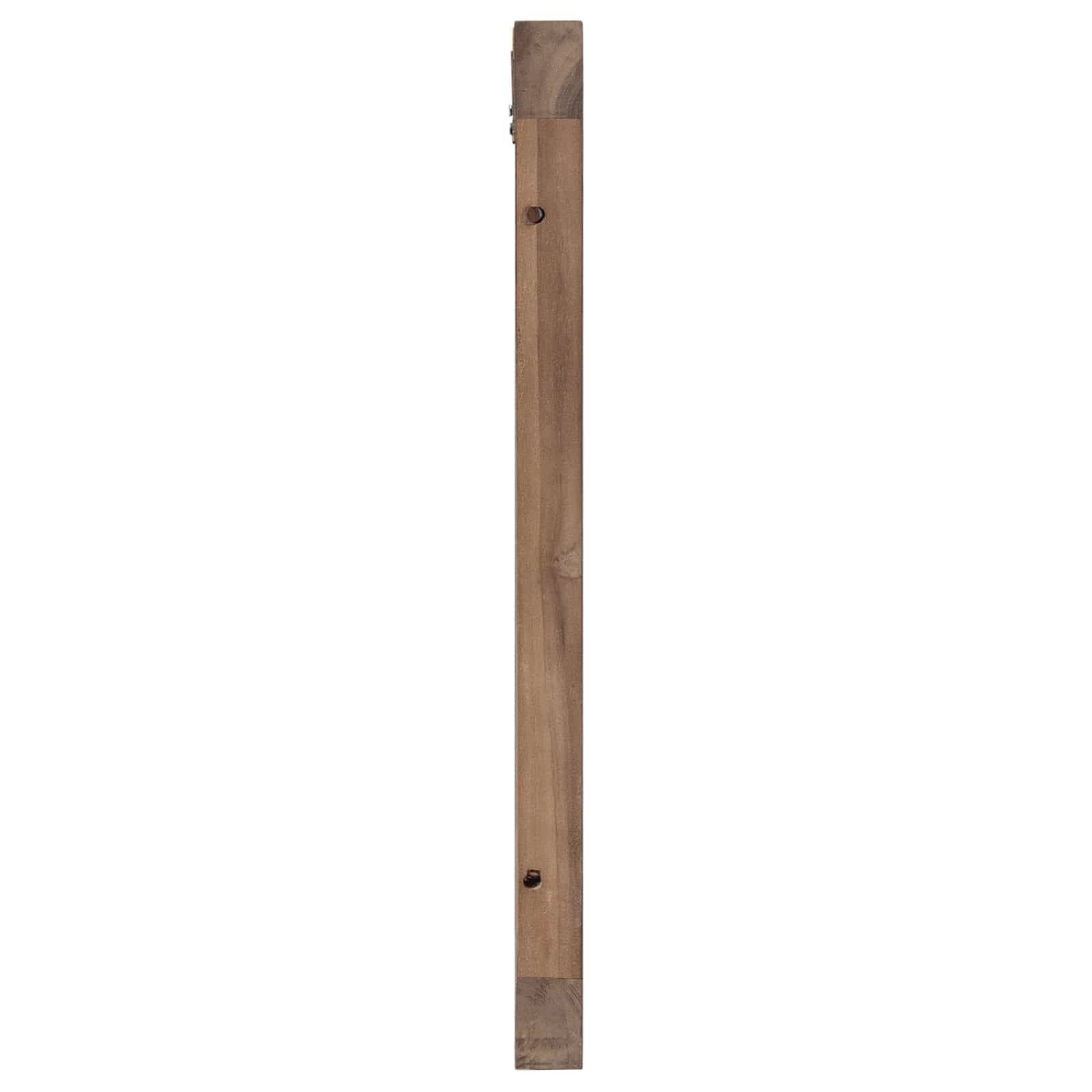 vidaXL Kopfteil Wandmontiert Natur 100 cm Massivholz Teak