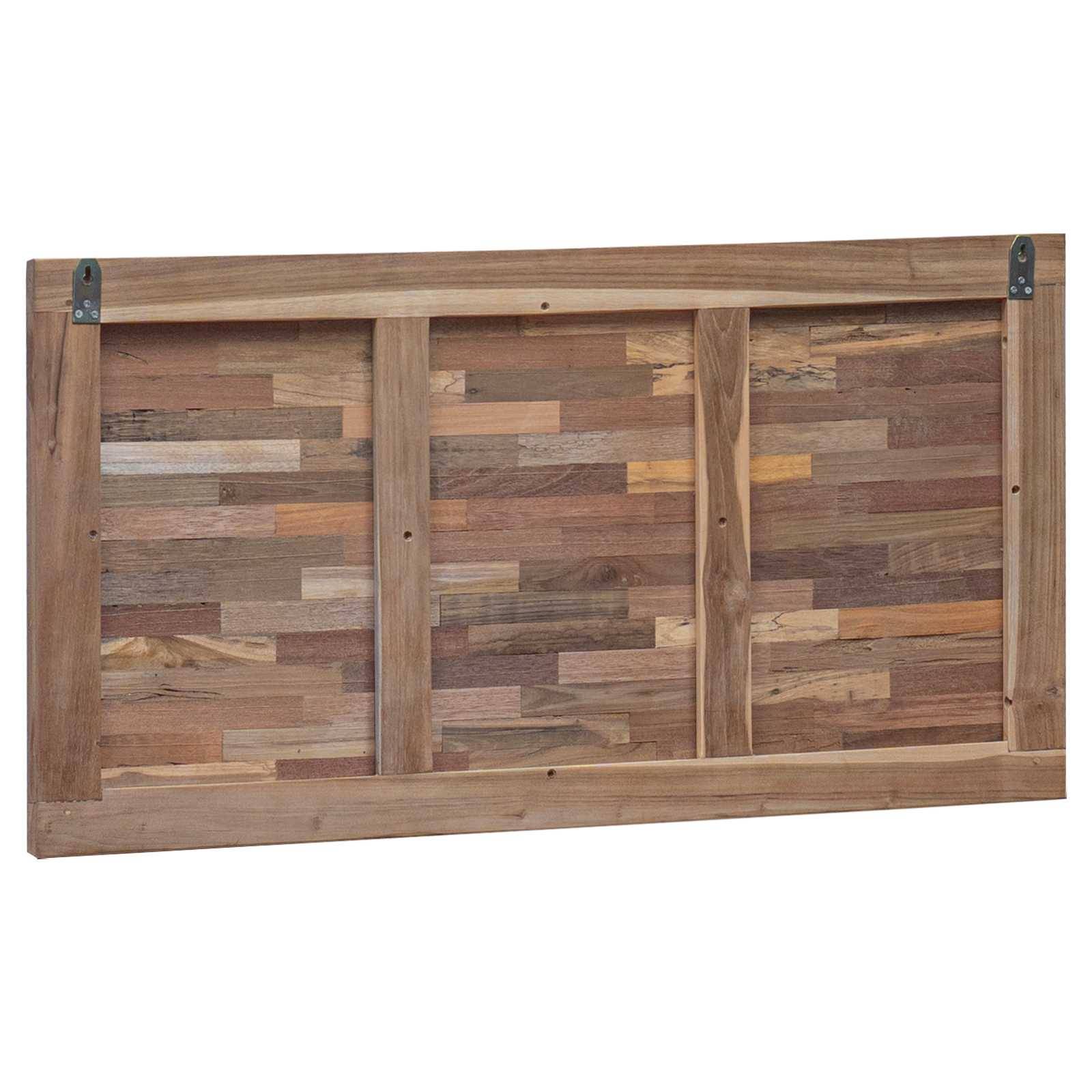 vidaXL Kopfteil Wandmontiert Natur 100 cm Massivholz Teak