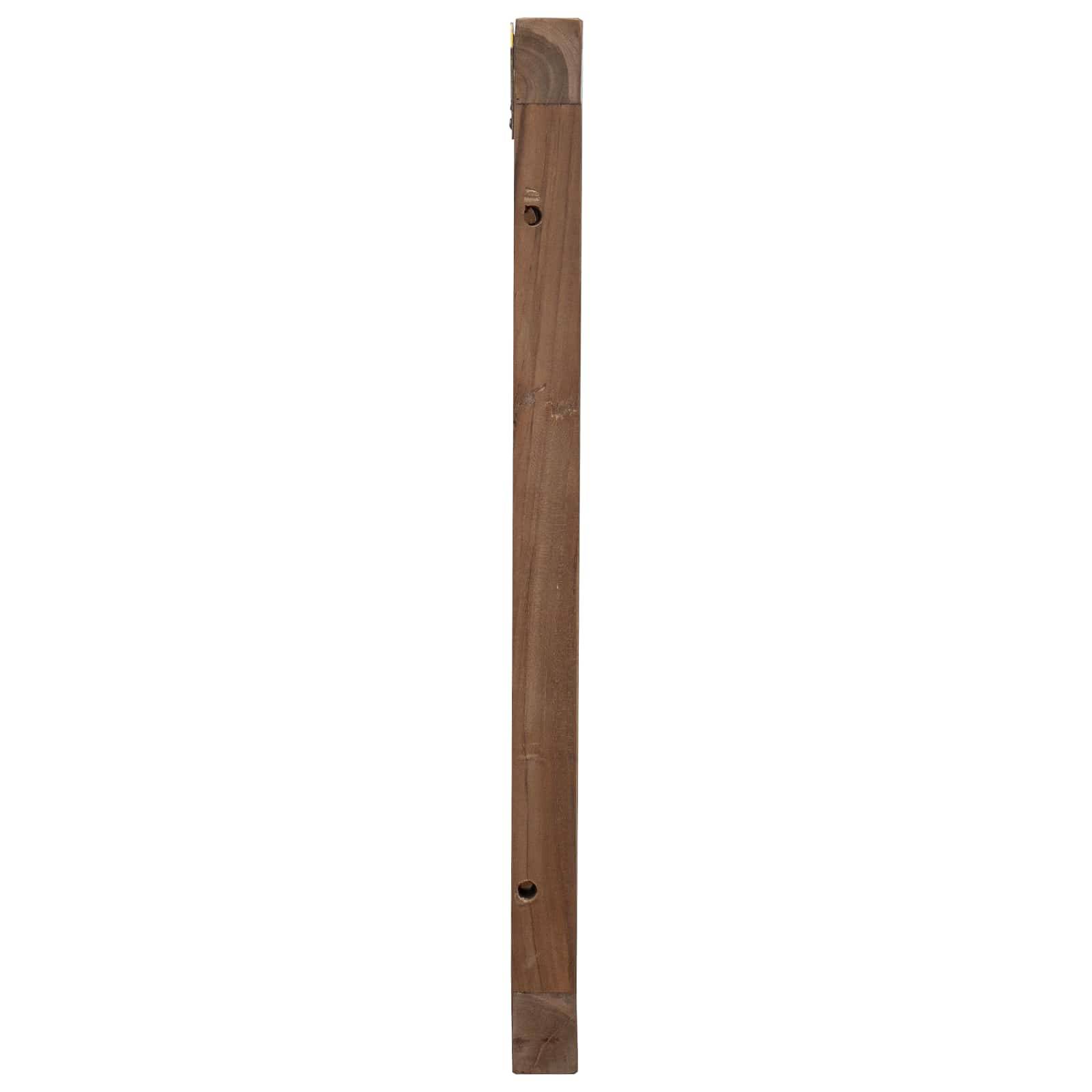vidaXL Kopfteil Wandmontiert Natur 160 cm Massivholz Teak
